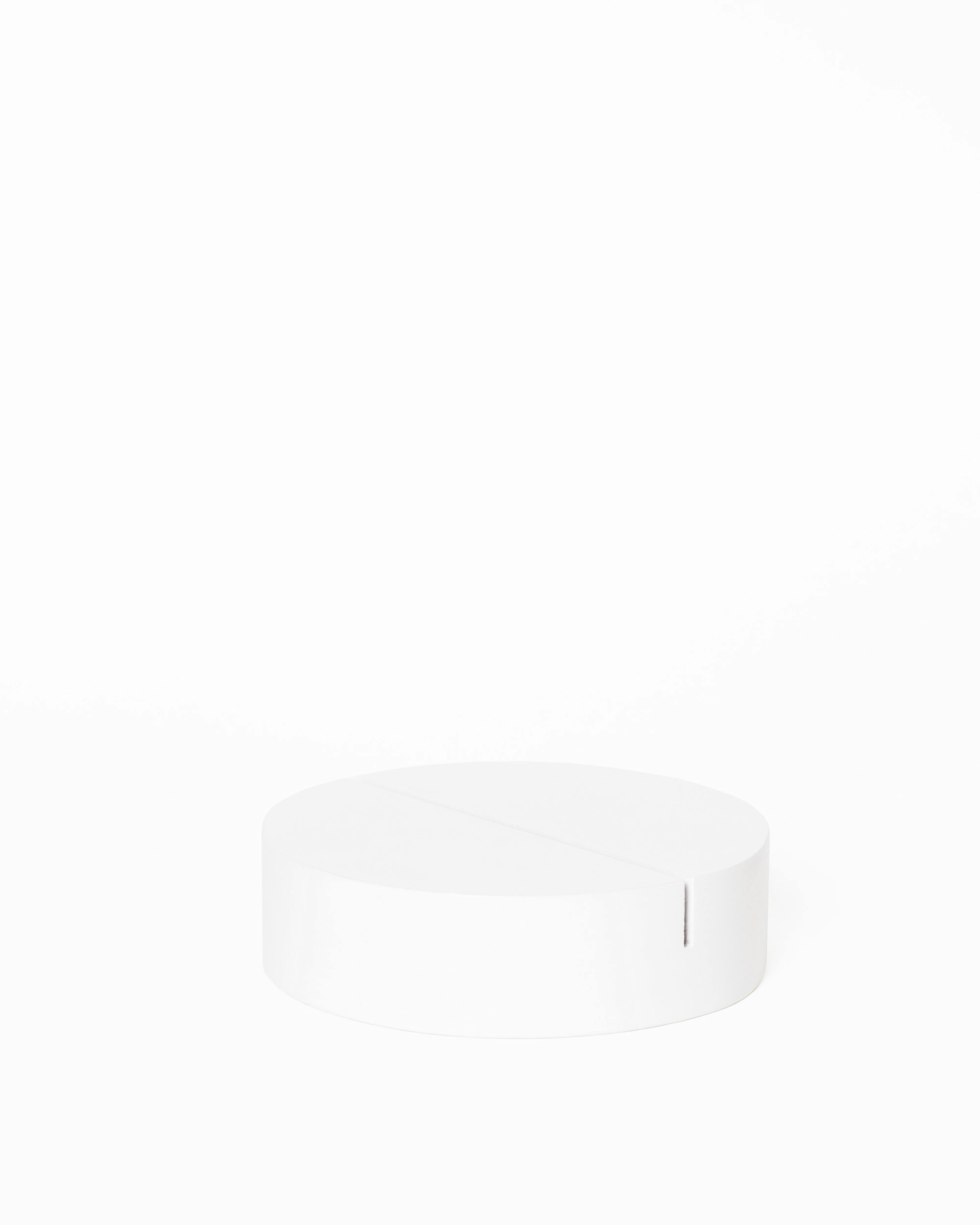 Poster Stand White Circular