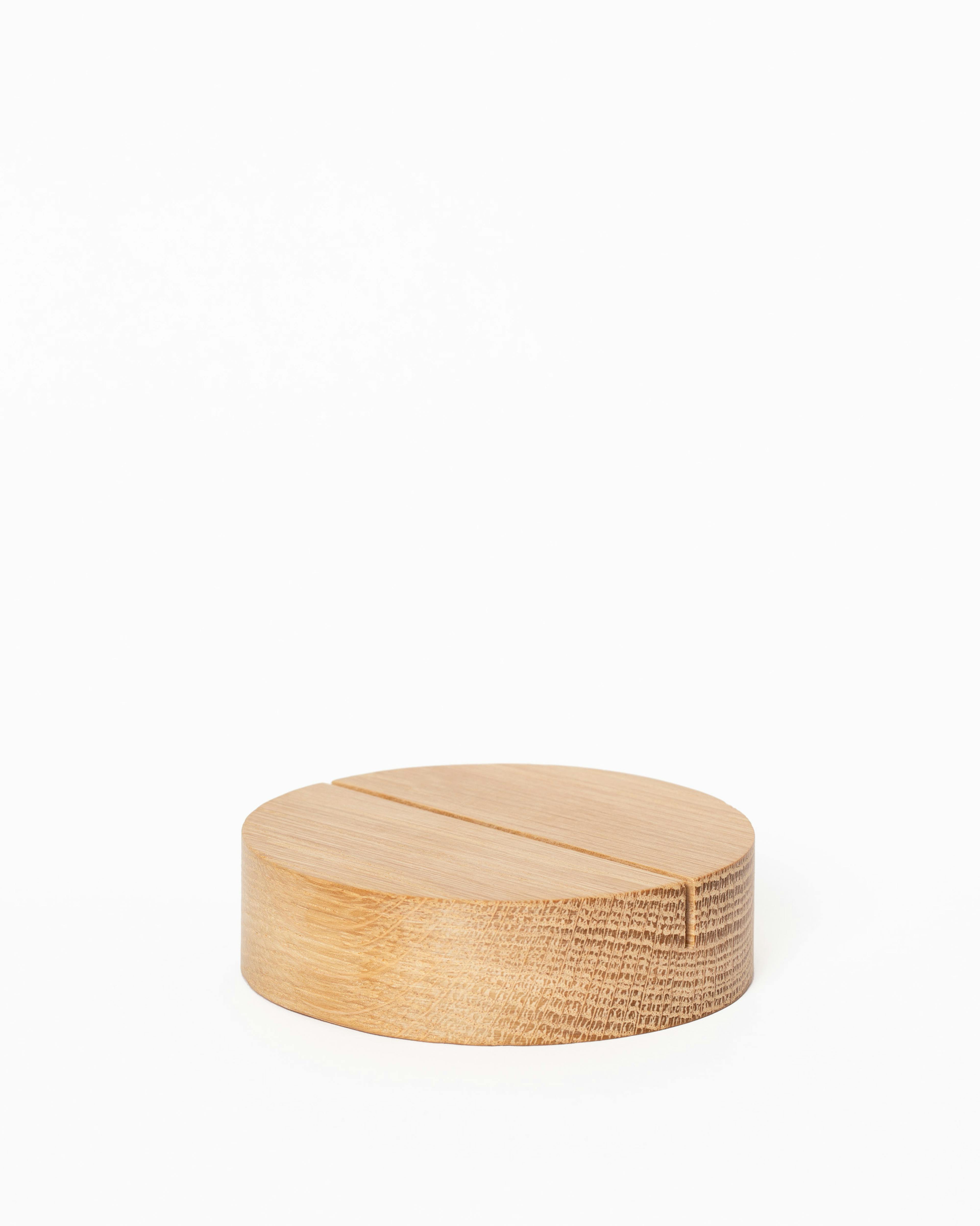 Poster Stand Oak Circular