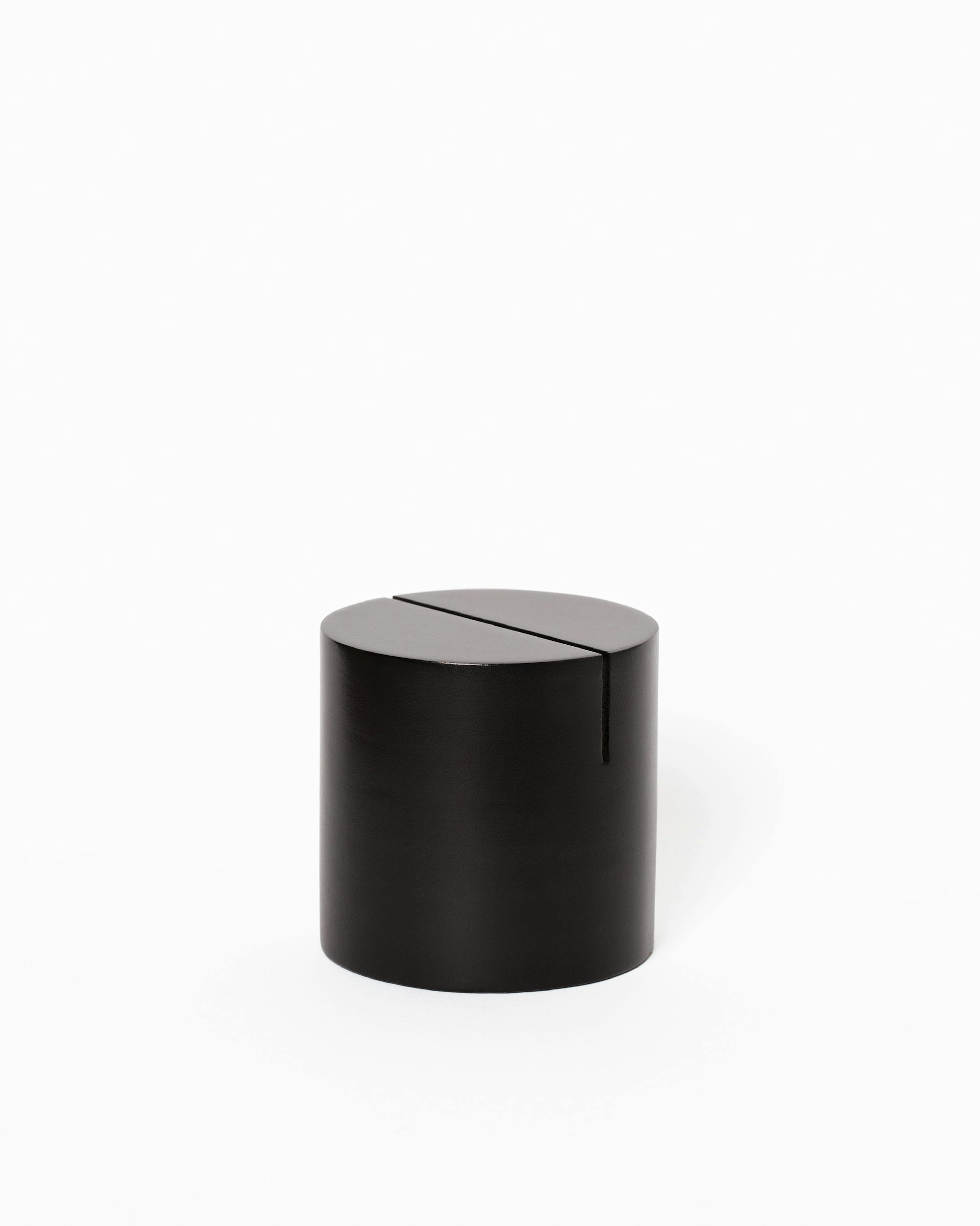 Poster Stand Black Cylinder