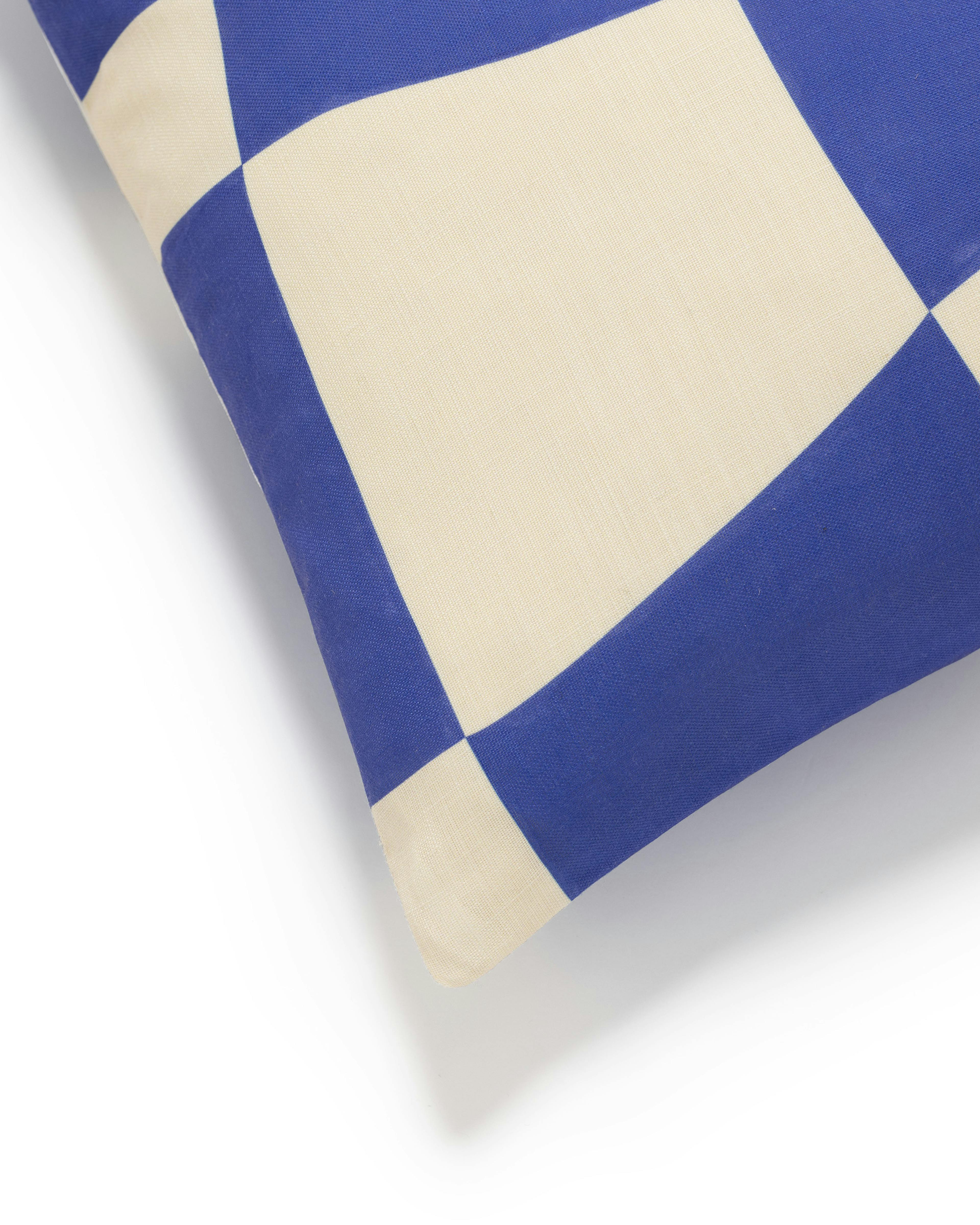 Irregular Blue Cushion Cover