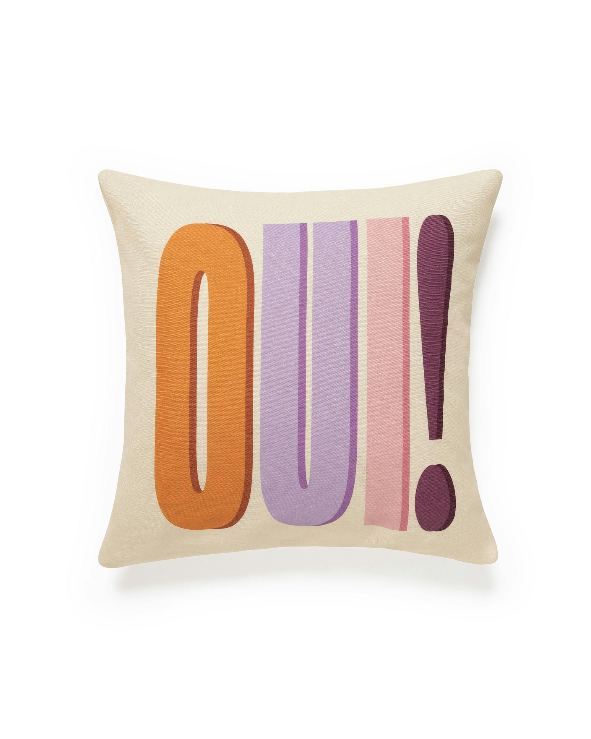 Oui Housse de coussin (60 x 60 cm avec rembourrage)  Coussins et housses de coussin