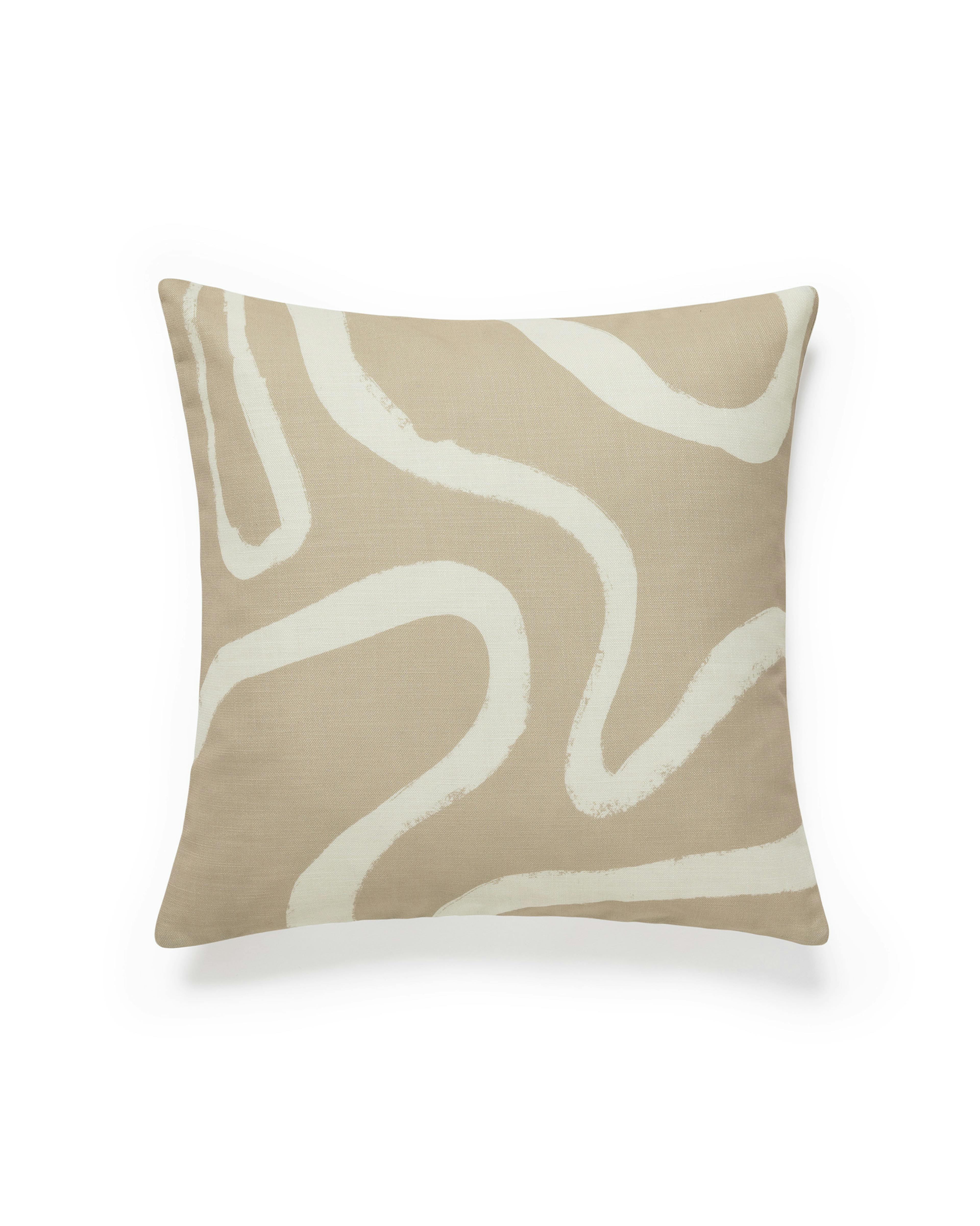 Beige Strokes No1 Kissenbezug 0