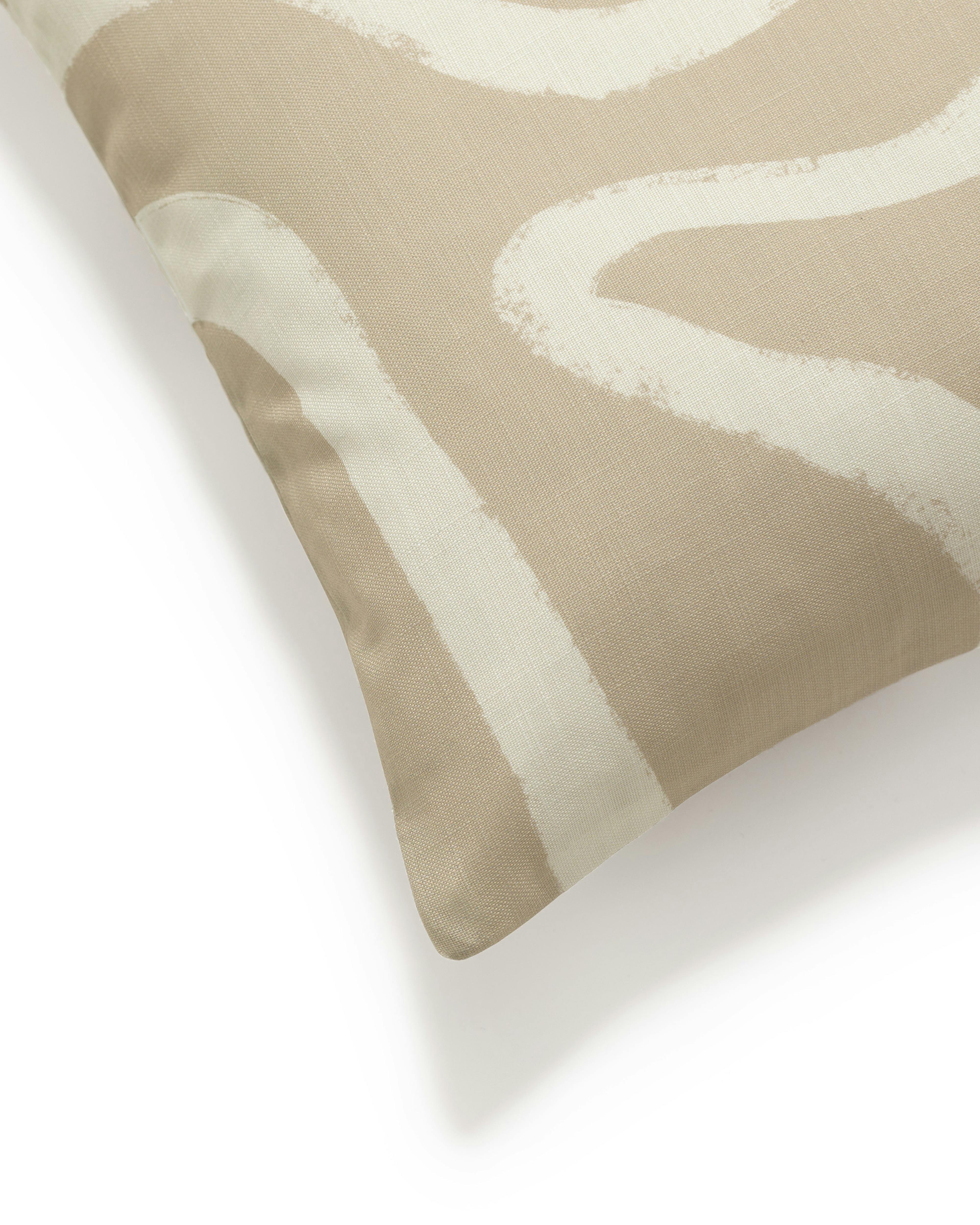 Beige Strokes No1 Cushion Cover