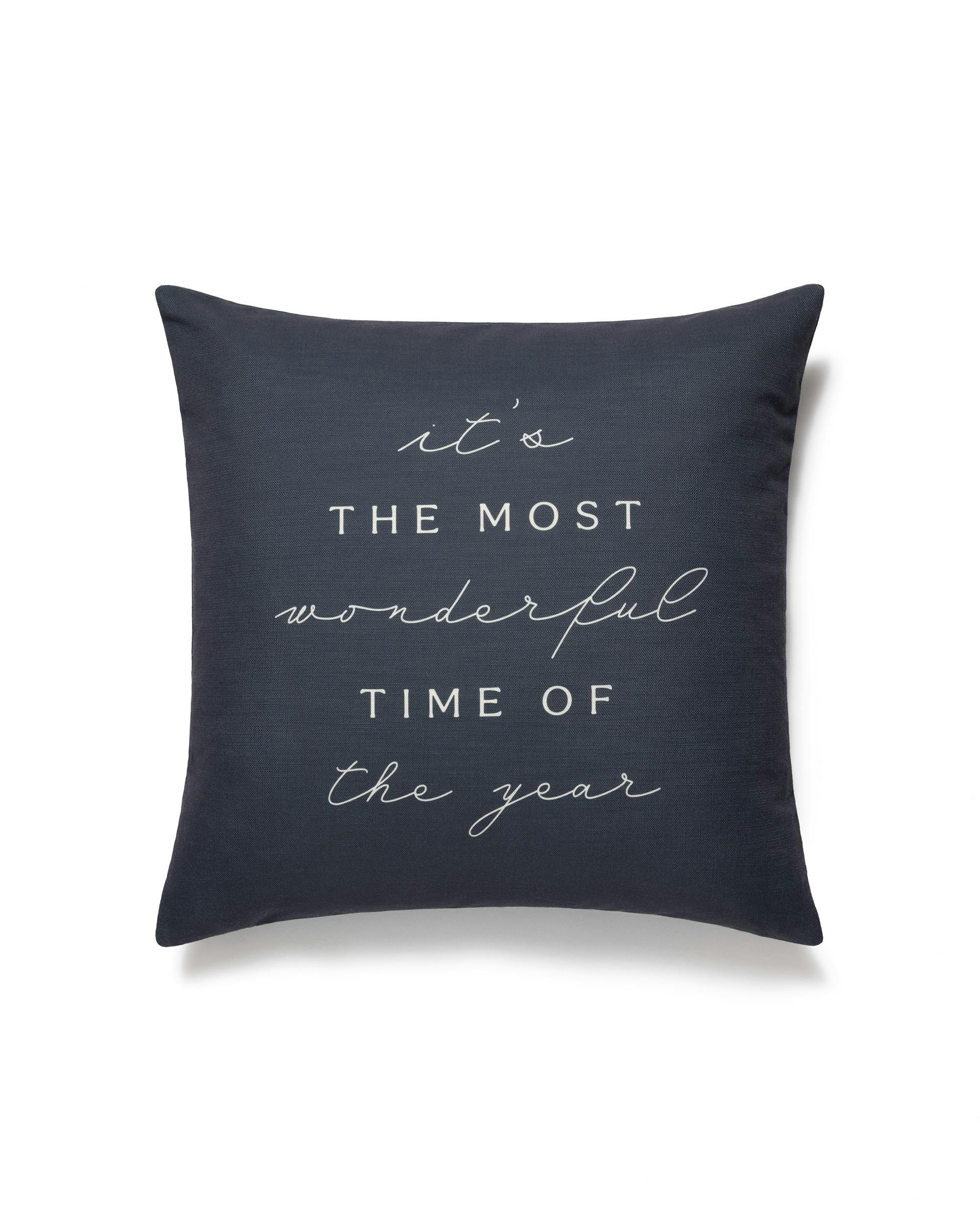 Most Wonderful Time Capa de almofada (40 x 40 cm com enchimento)- Almofadas e capas de almofada