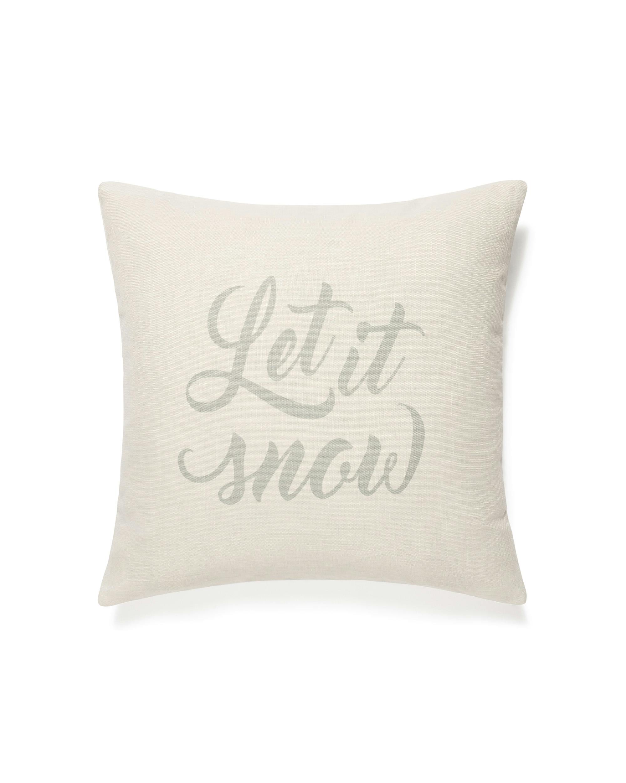 Let it Snow Kussensloop (60 x 60 cm met vulling) - Kussens en Kussenhoezen