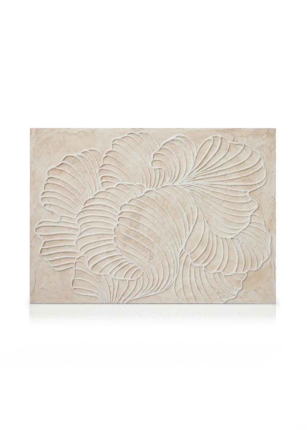 Canvas Prints Textured Lines Canvas print (50x70 cm - Oak Frame)