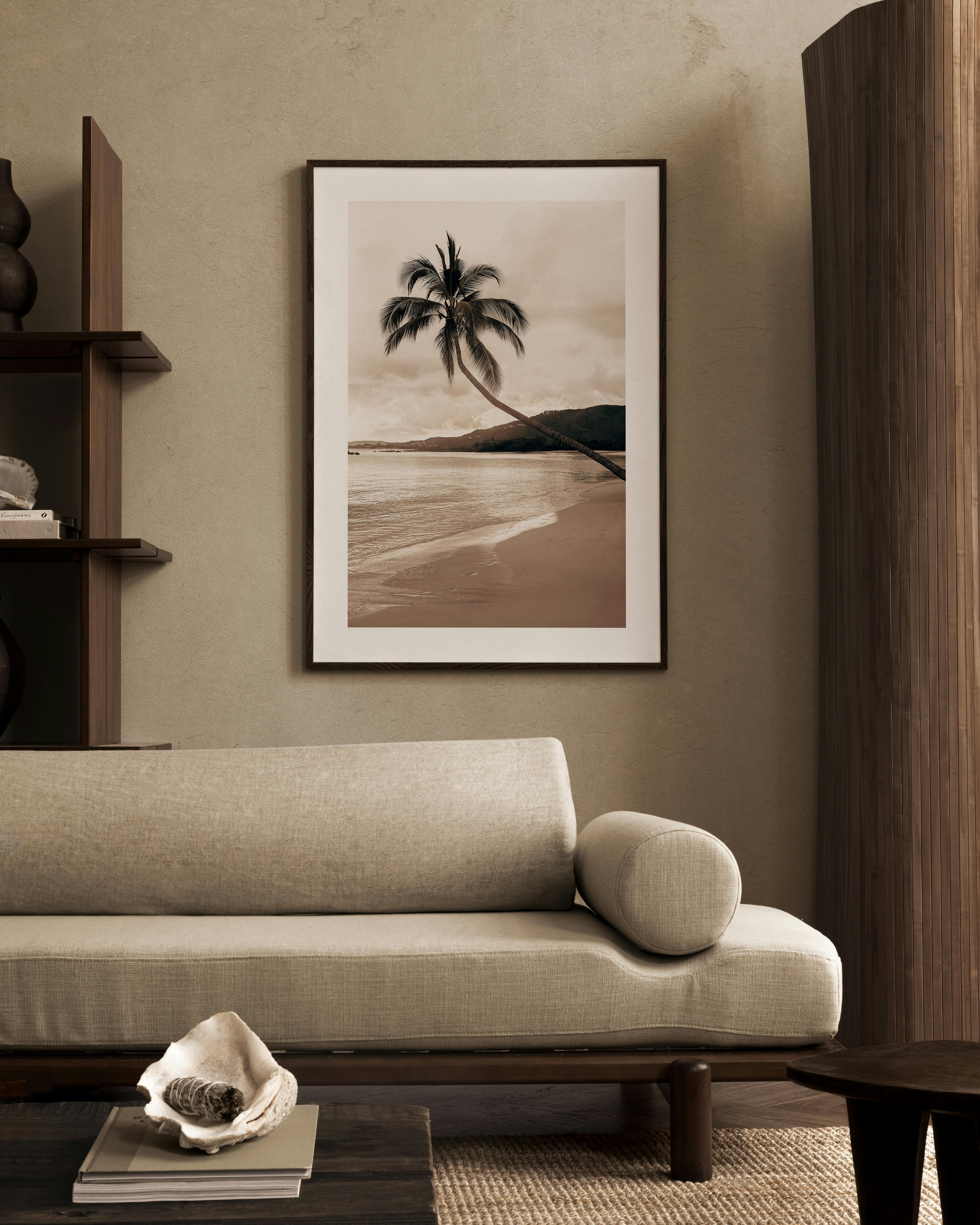 Golden Palm Trees Affiche