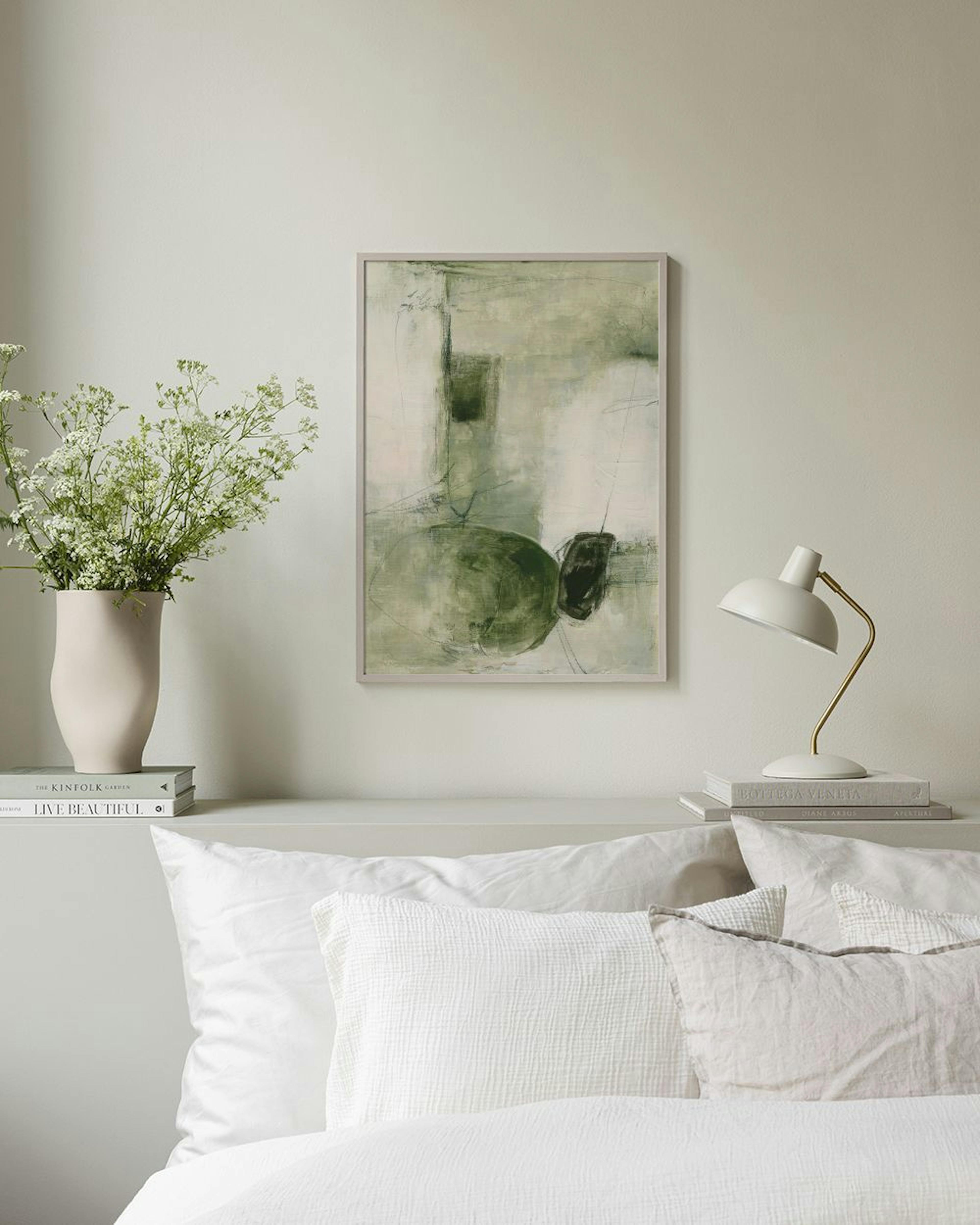 Contemporary Greens No1 Poster