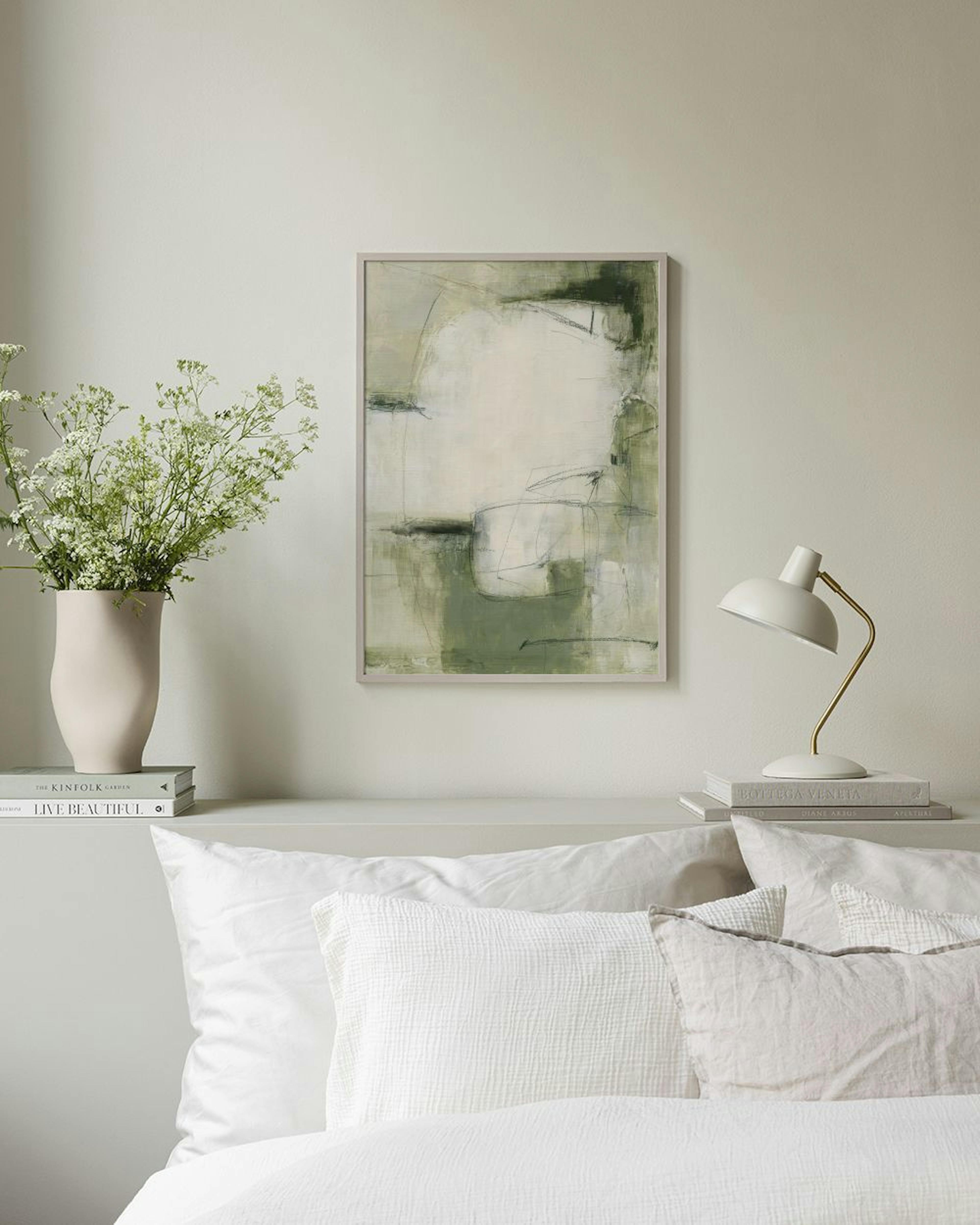 Contemporary Greens No2 Poster