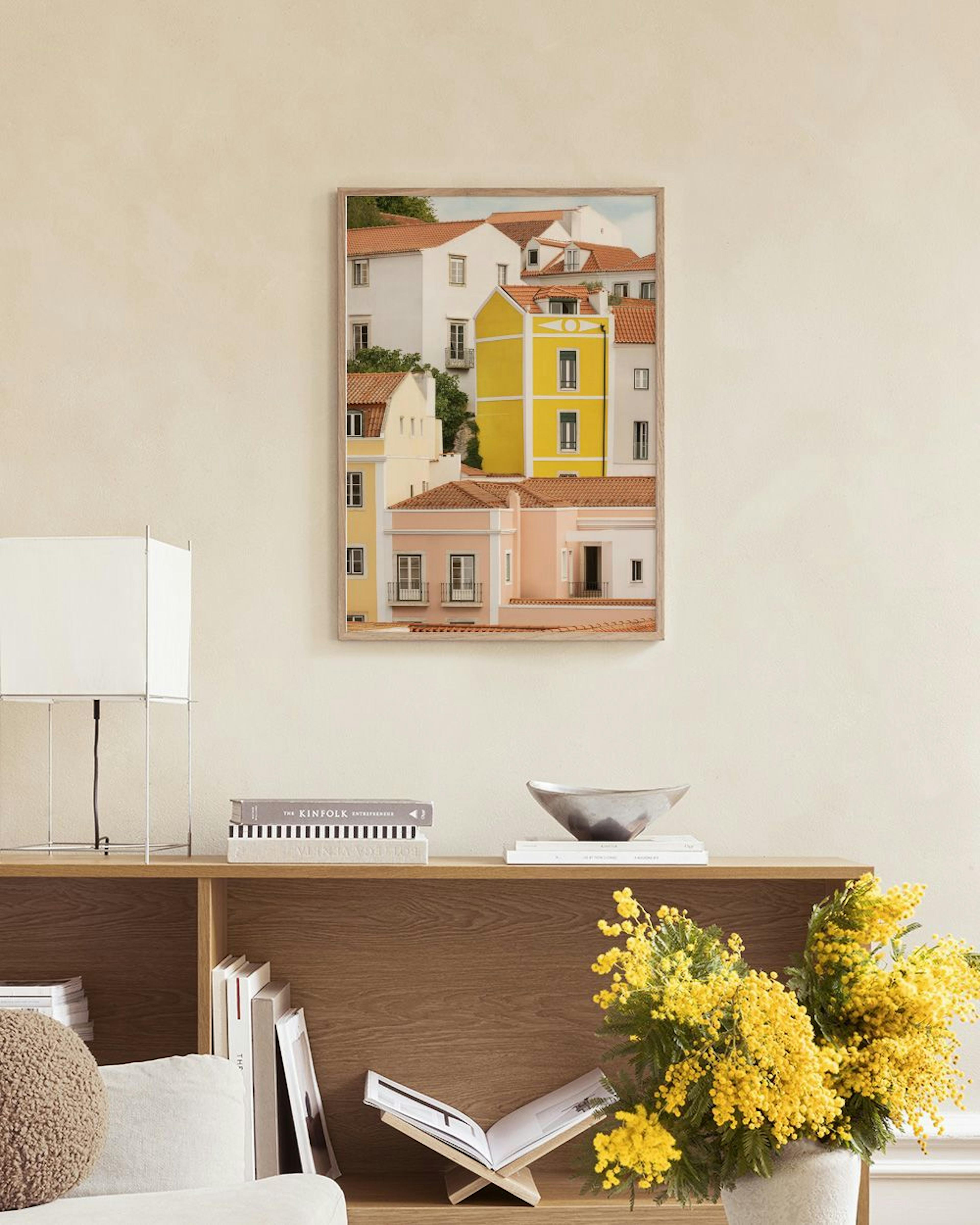 Pastel Facades Poster