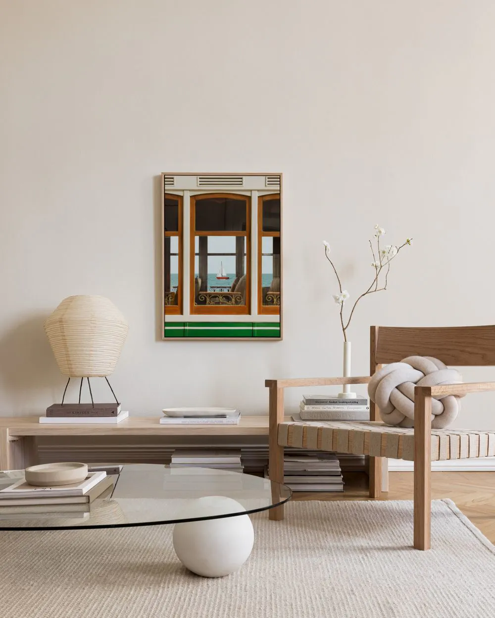 Quadro su tela Ultimo giorno d'estate largo - Finestra Quadro su tela Ultimo giorno d'estate largo - Finestra