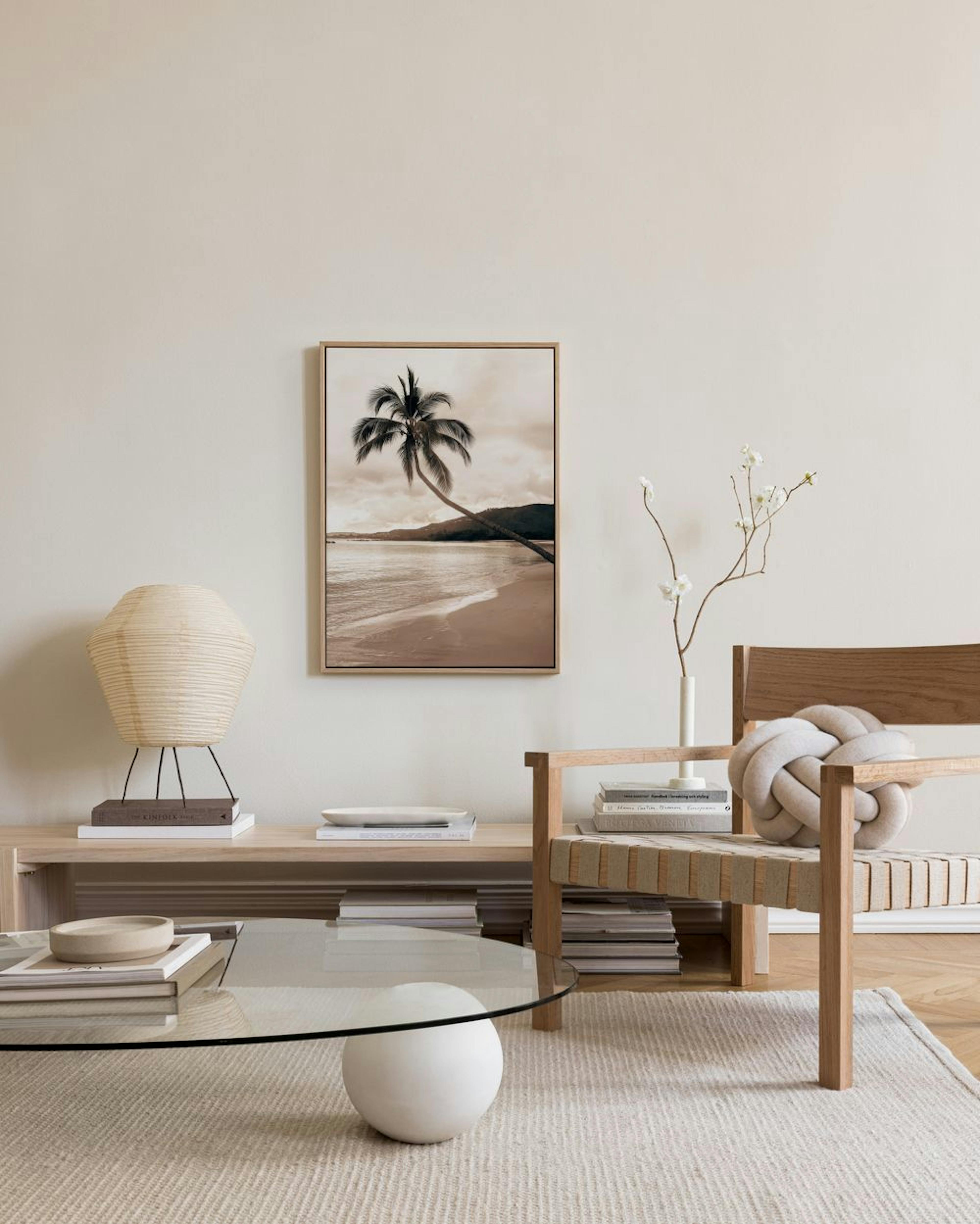 Golden Palm Trees Canvas