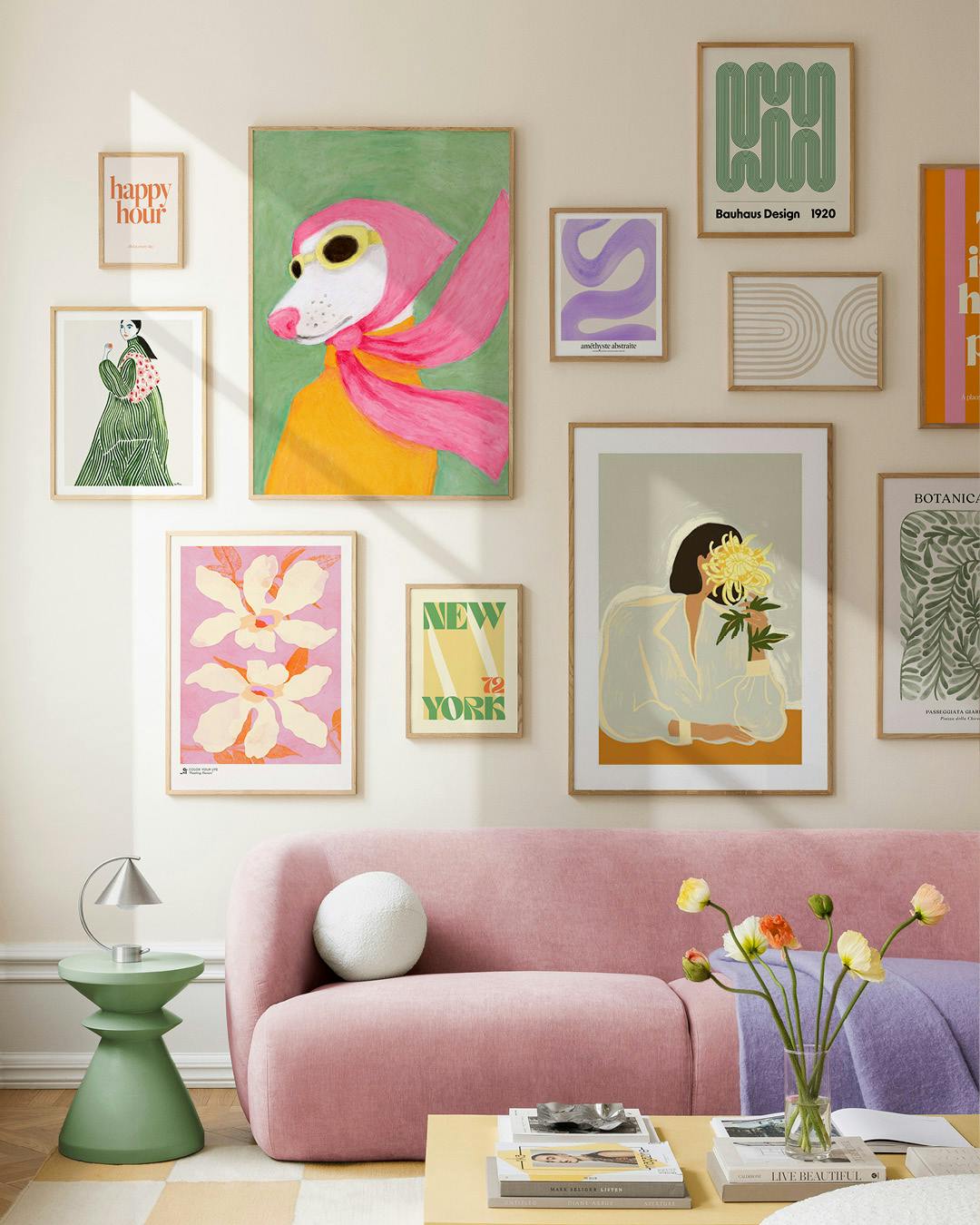 Spring Flowers gallery wall (ONE SIZE)