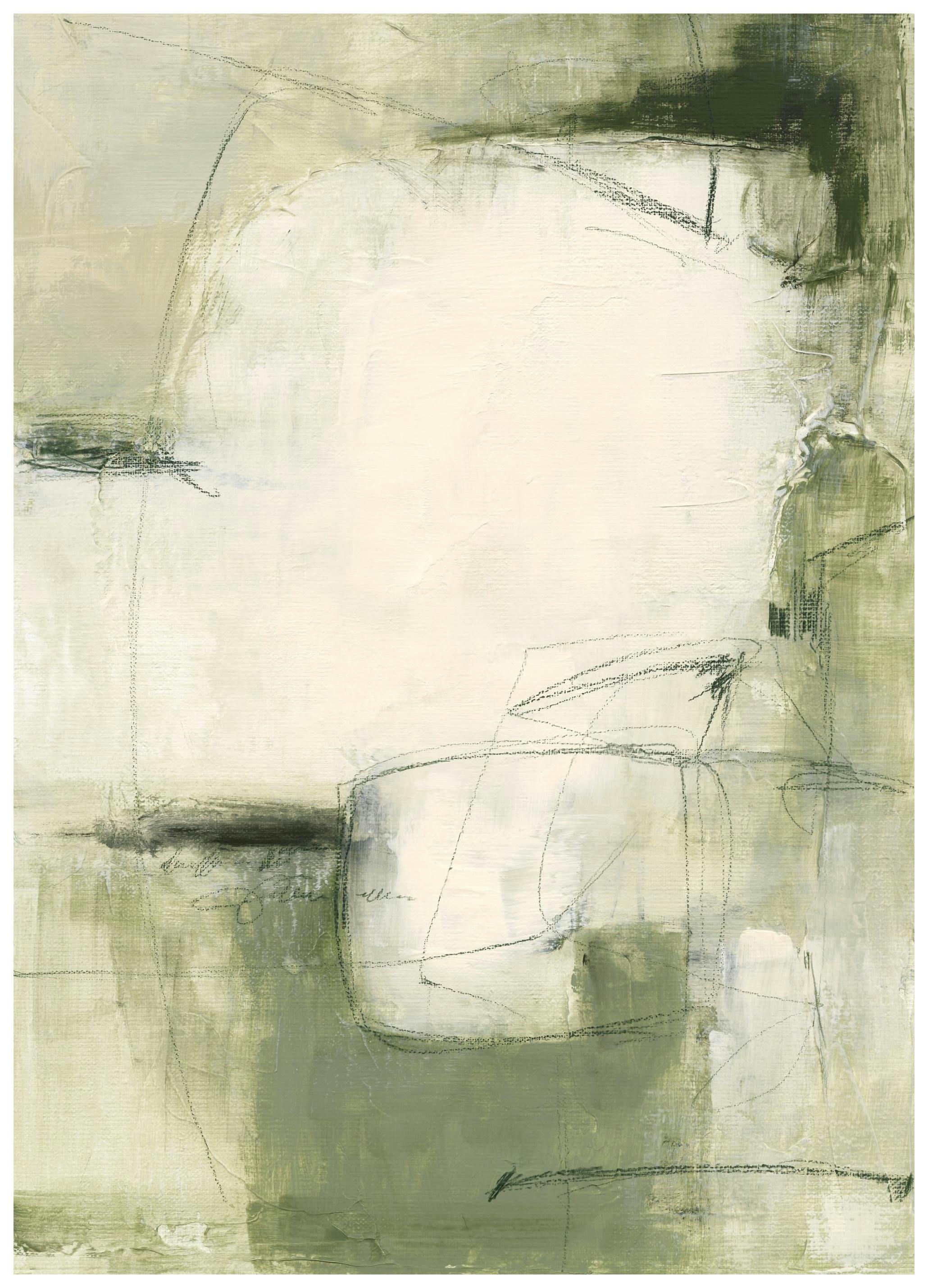 Prints - Contemporary Greens No2 Print (30x40 cm) - Abstract art prints
