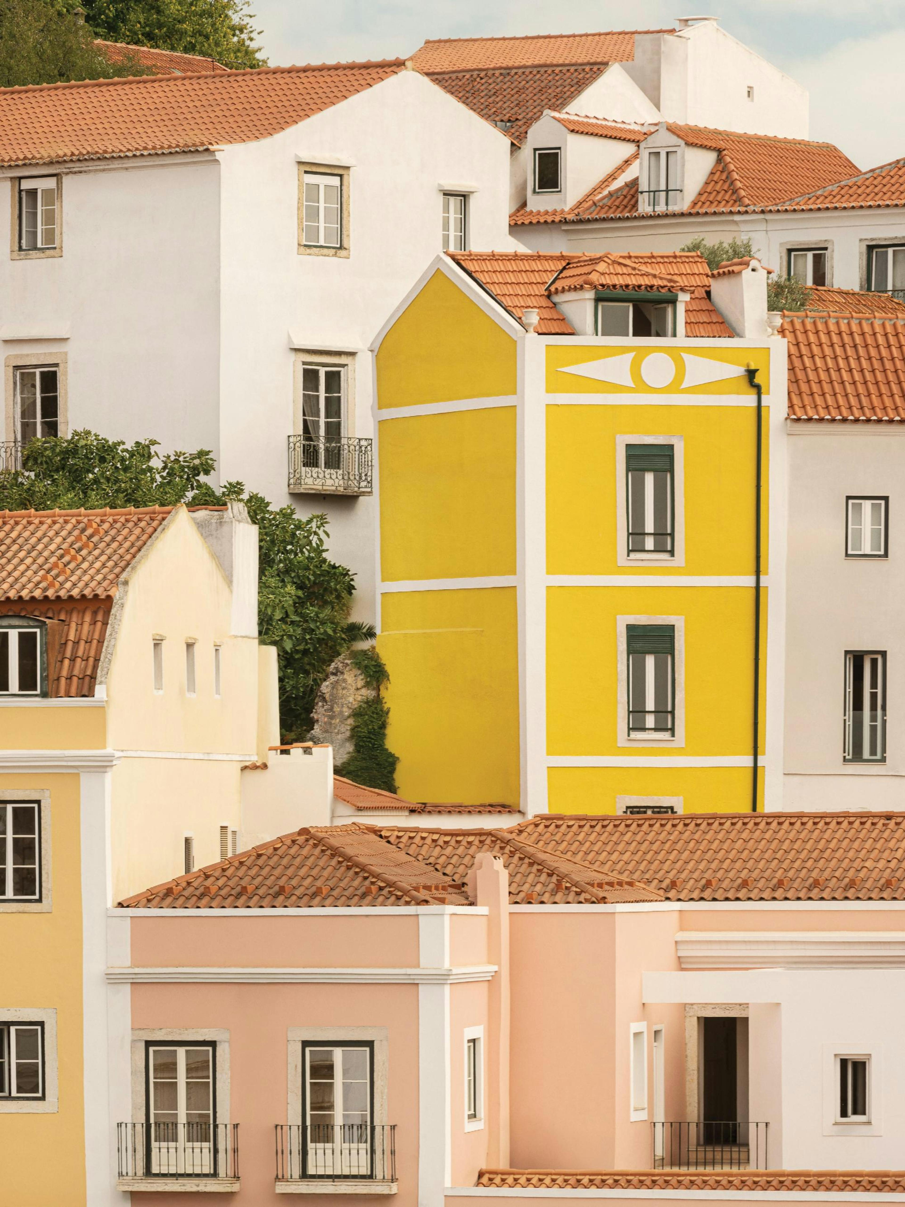 Pastel Facades Poster