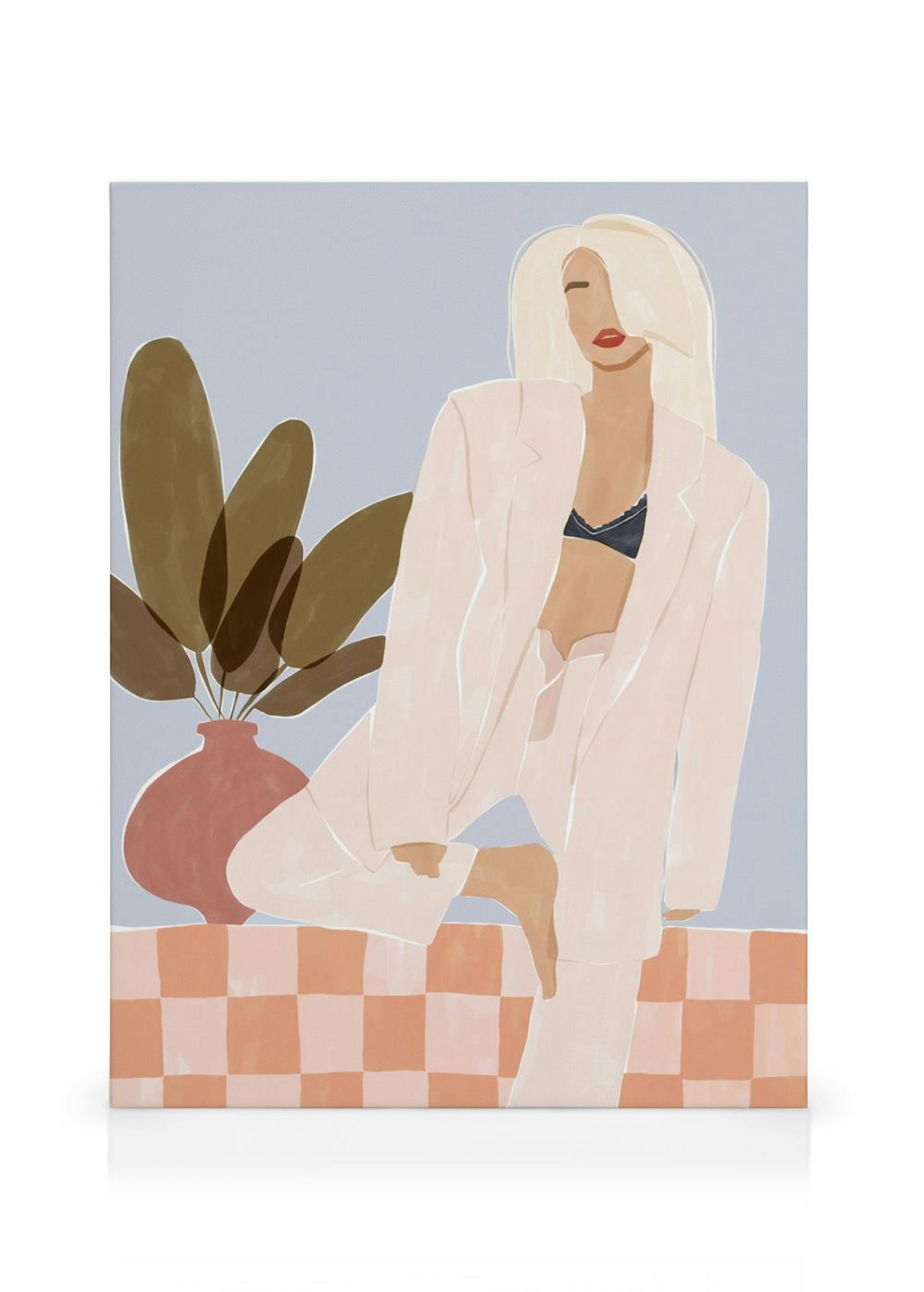 Ivy Green - Woman Doing Yoga Canvas print