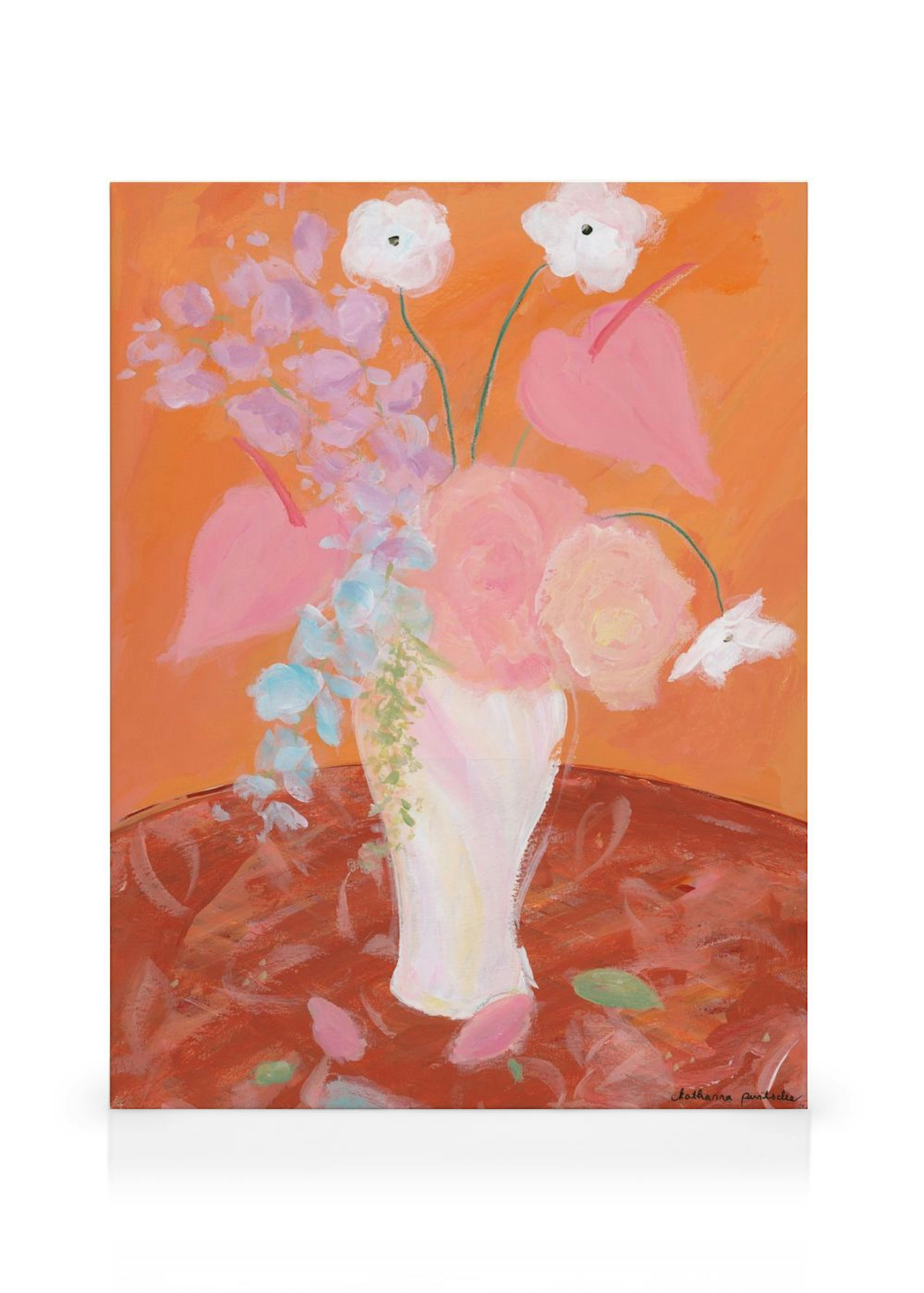 Katharina Puritscher - Orange Bloom Canvastavla