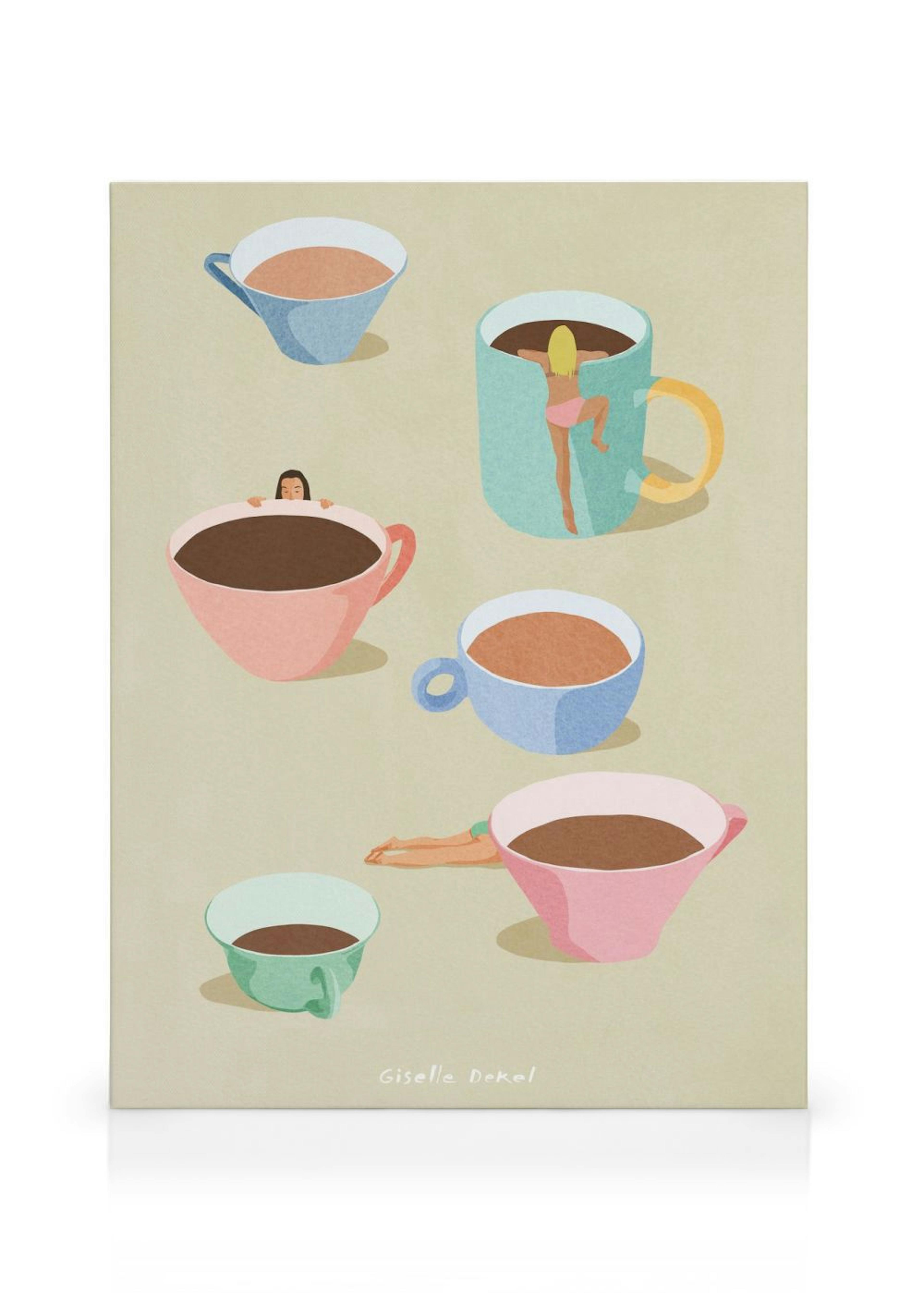 Giselle Dekel - Coffee Ladies Lienzo