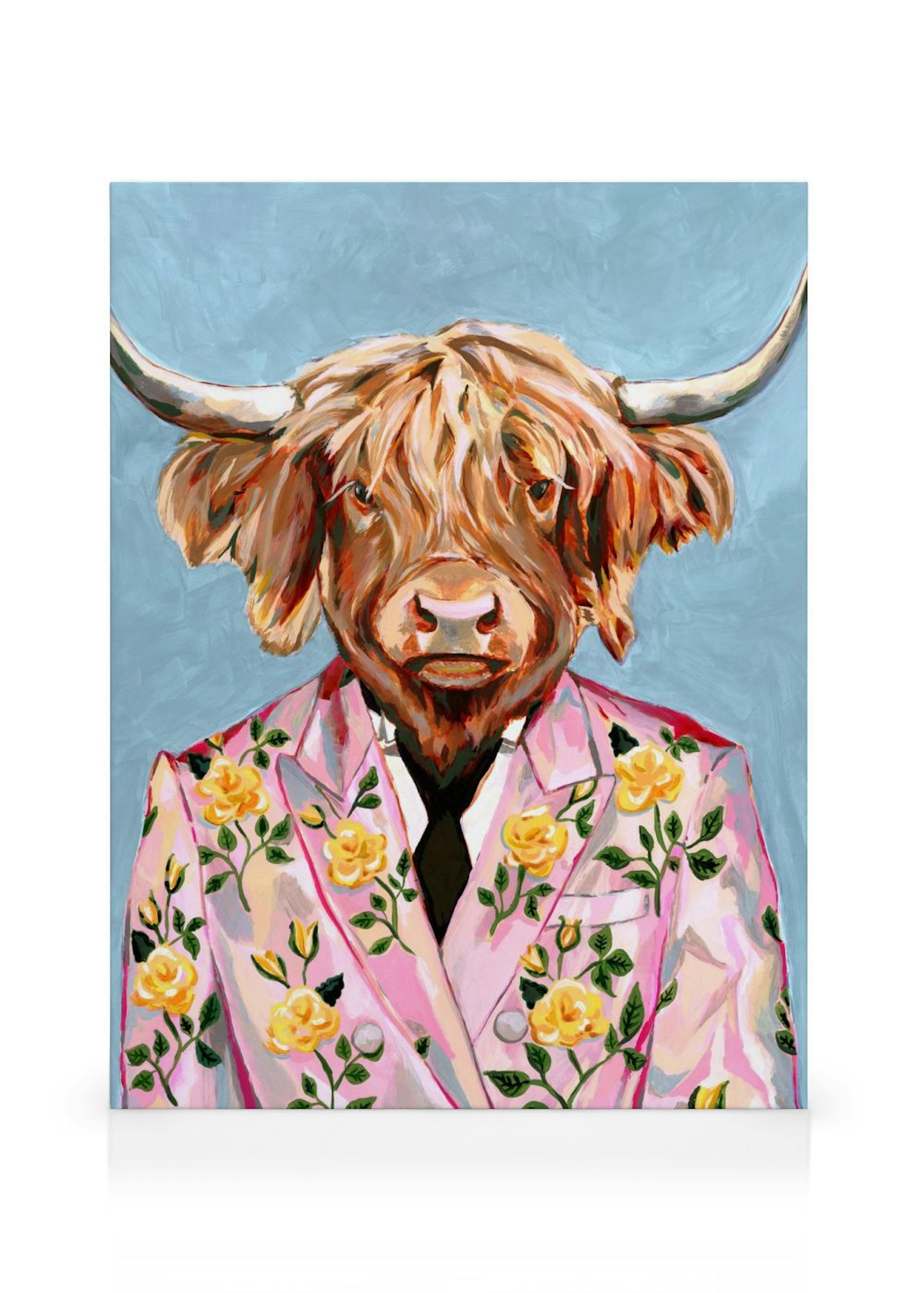 Heather Perry - Artsy Cow Canvas print