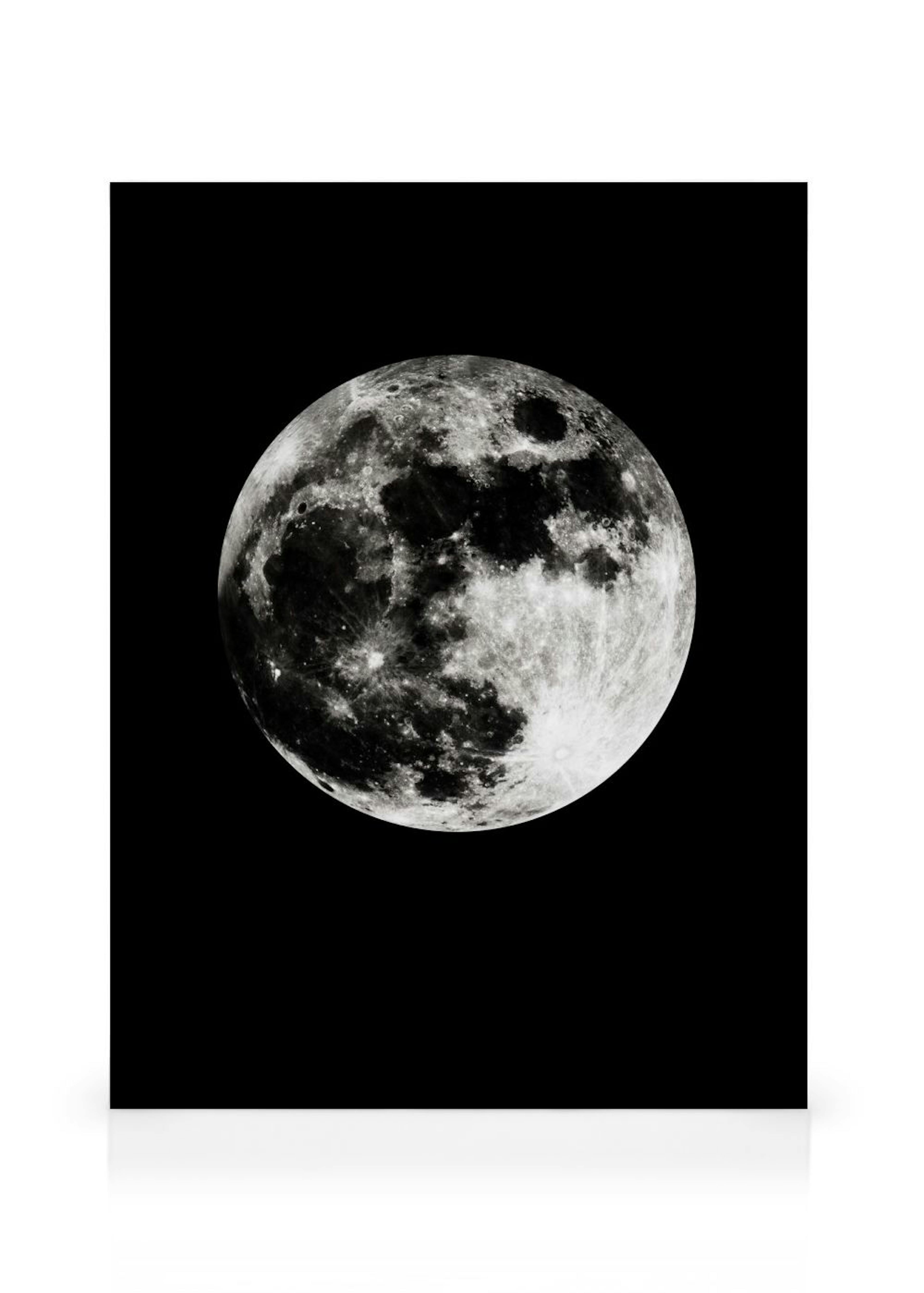 Moon In Black Canvas print