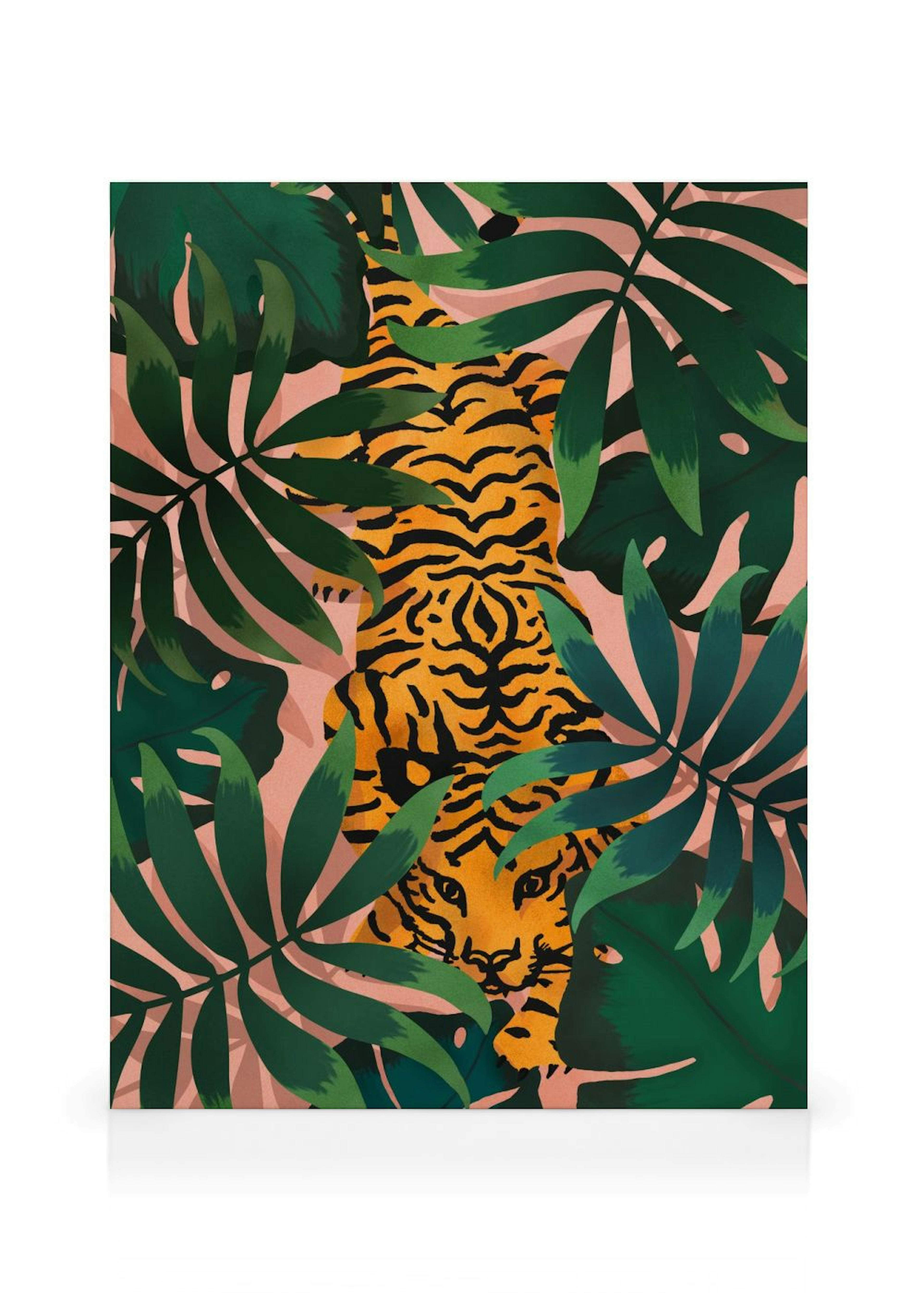 Tiger In Jungle Tableau sur toile