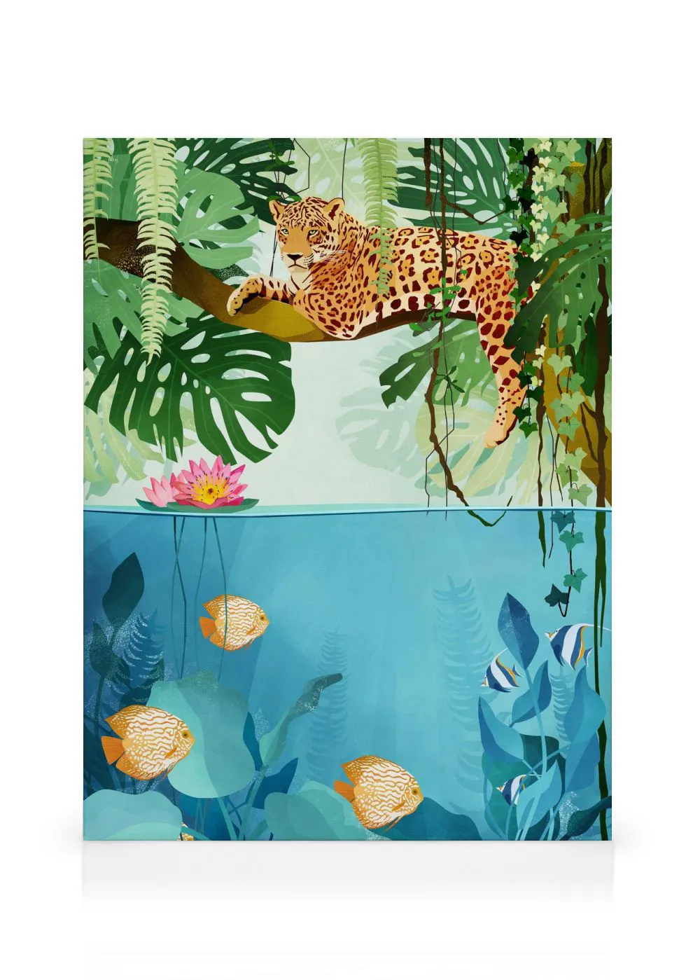 Impression sur Verre 100x40cm Tableaux Image Photo Jungle Indigènes Impression sur Verre 100x40cm Tableaux Image Photo Jungle Indigènes