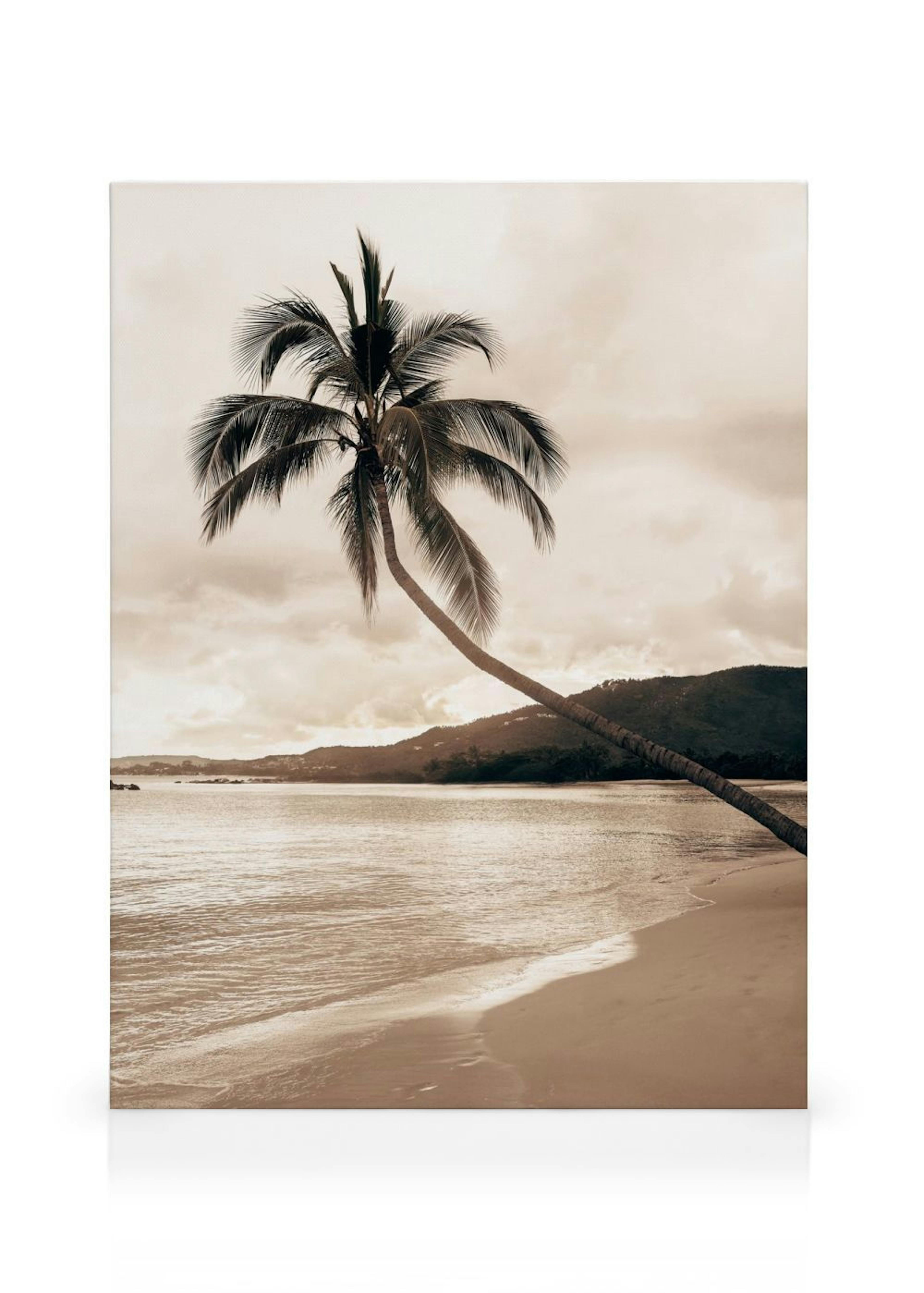 Golden Palm Trees Canvas