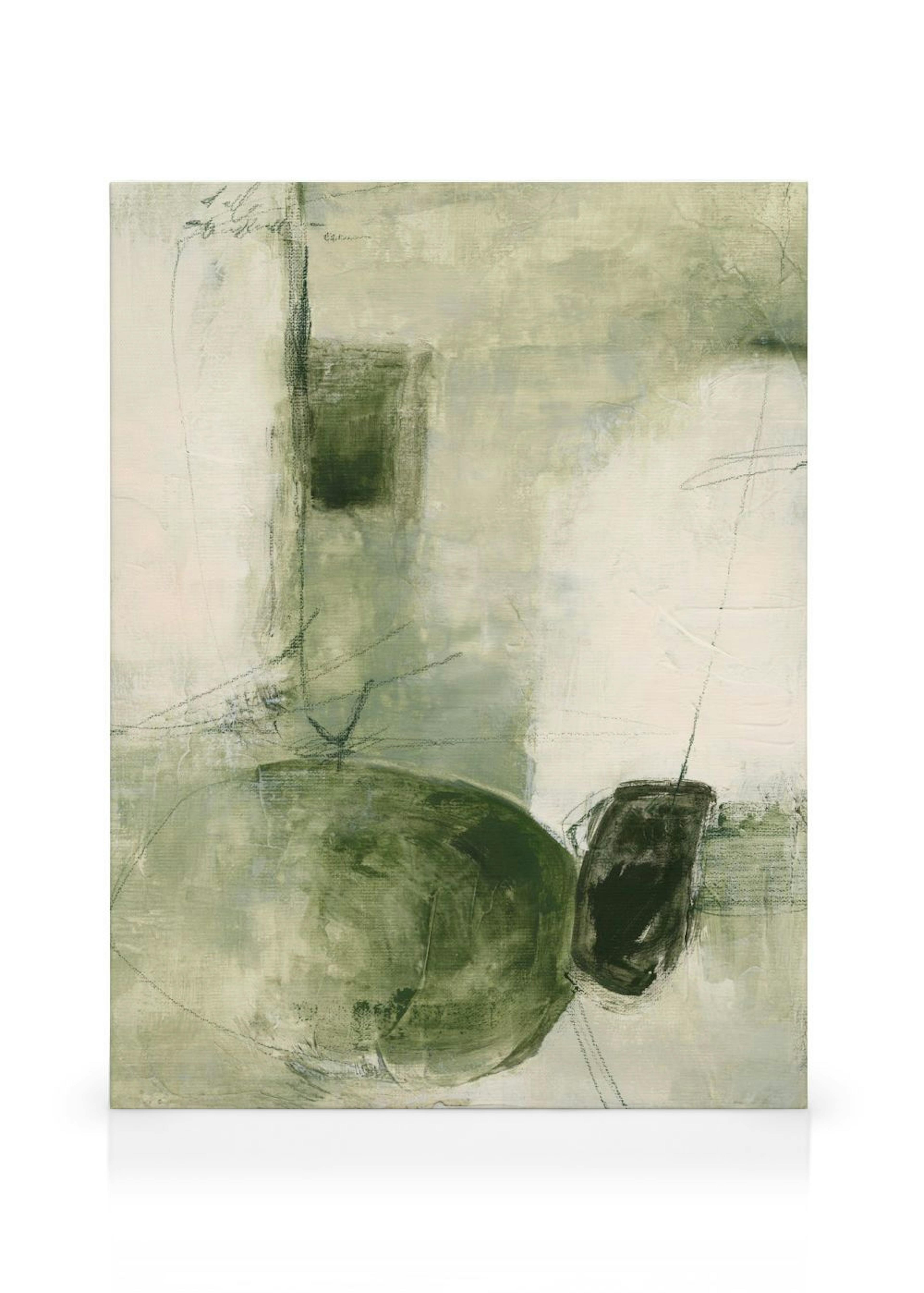 Contemporary Greens No1 Canvas print