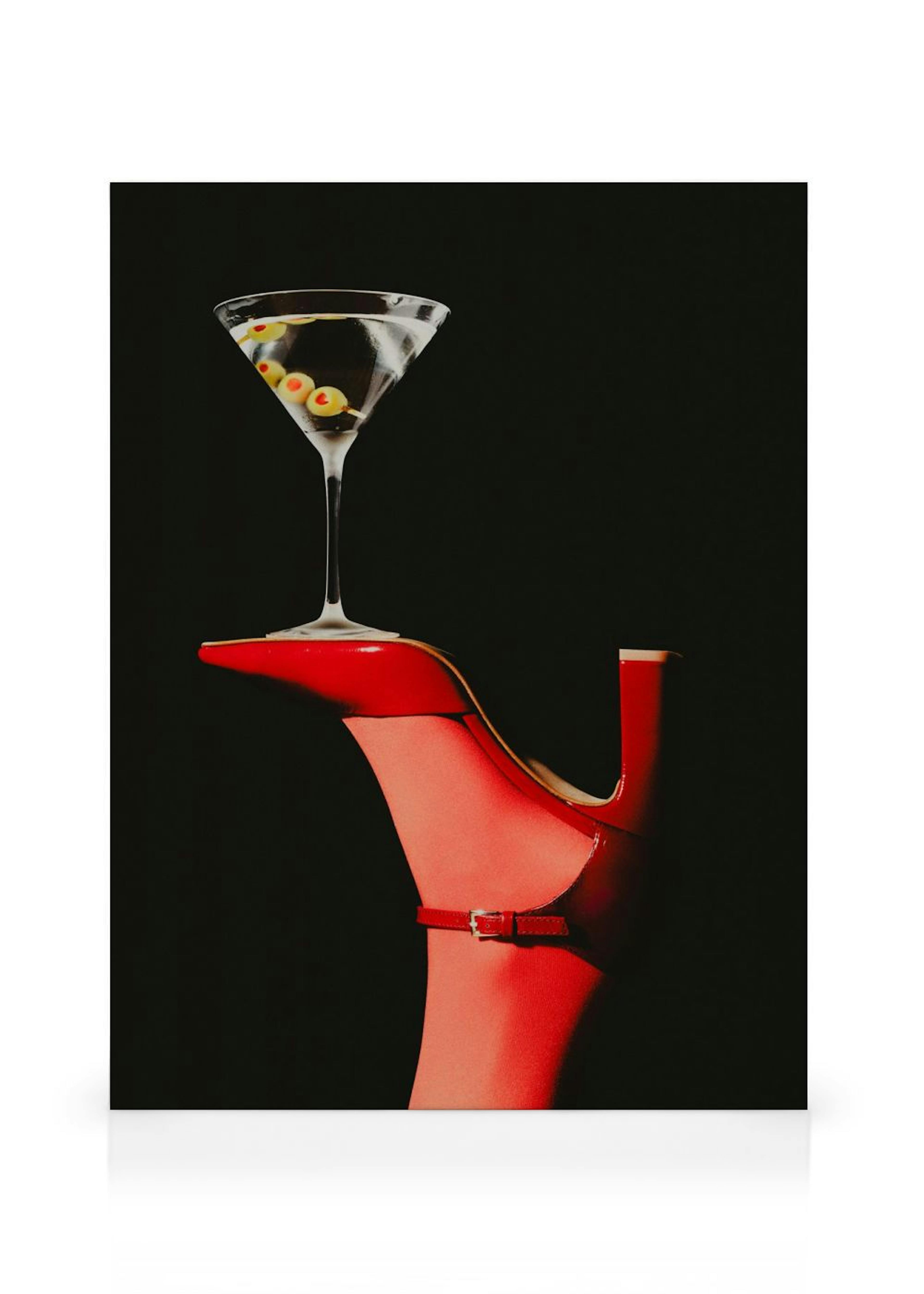 Heels and Martini Leinwandbild