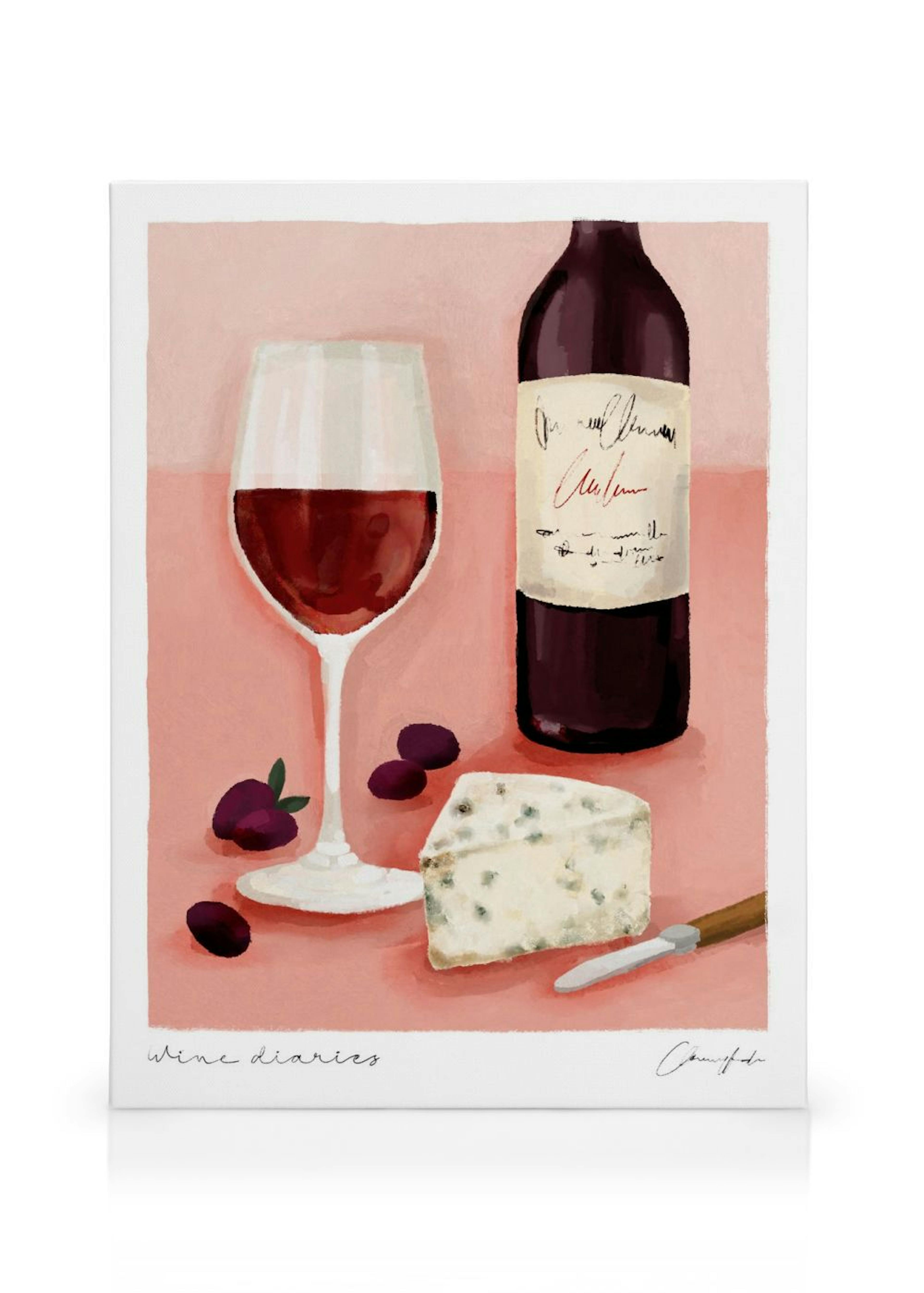 Wine Diaries Canvas