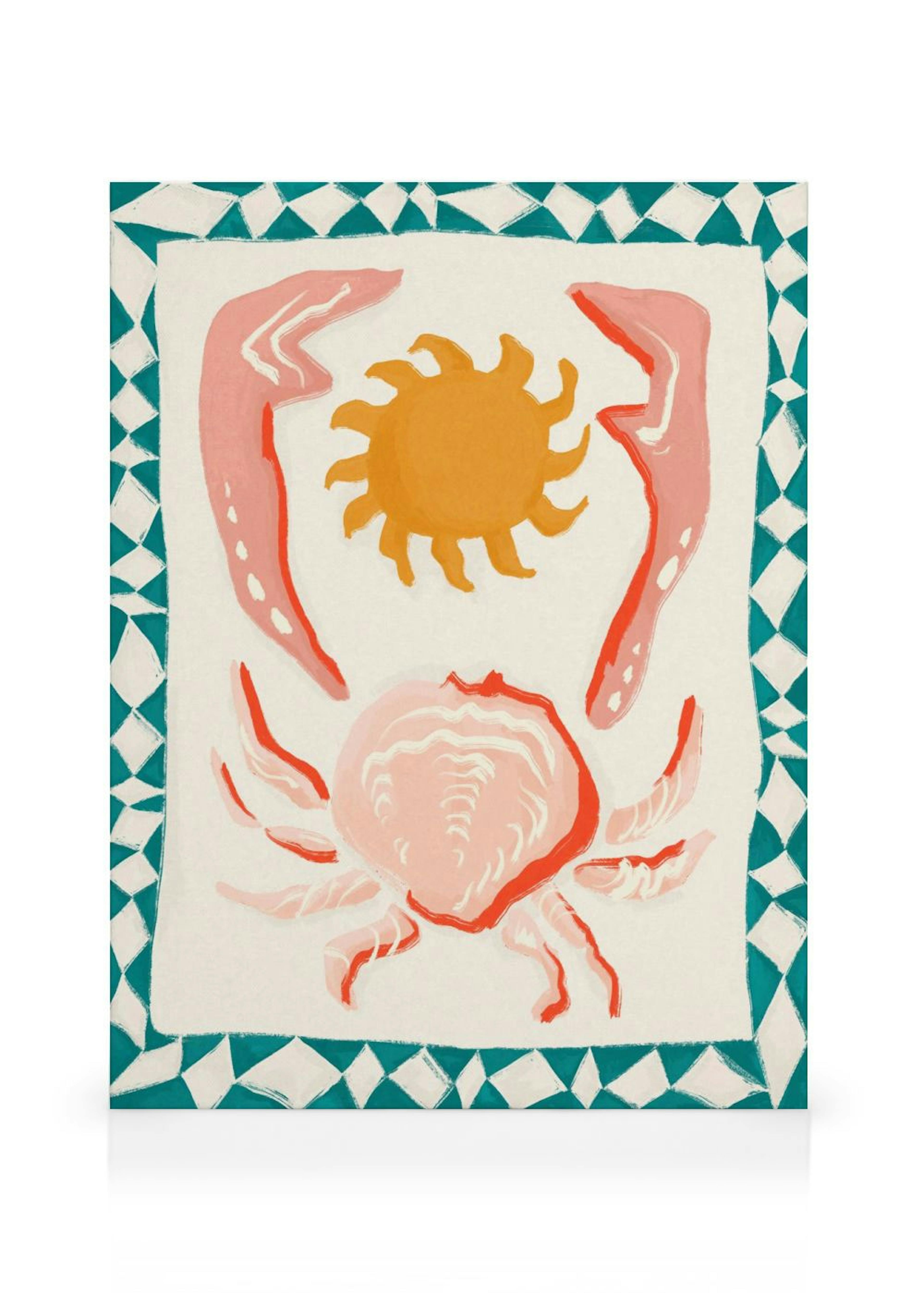 Sun Crab Canvas