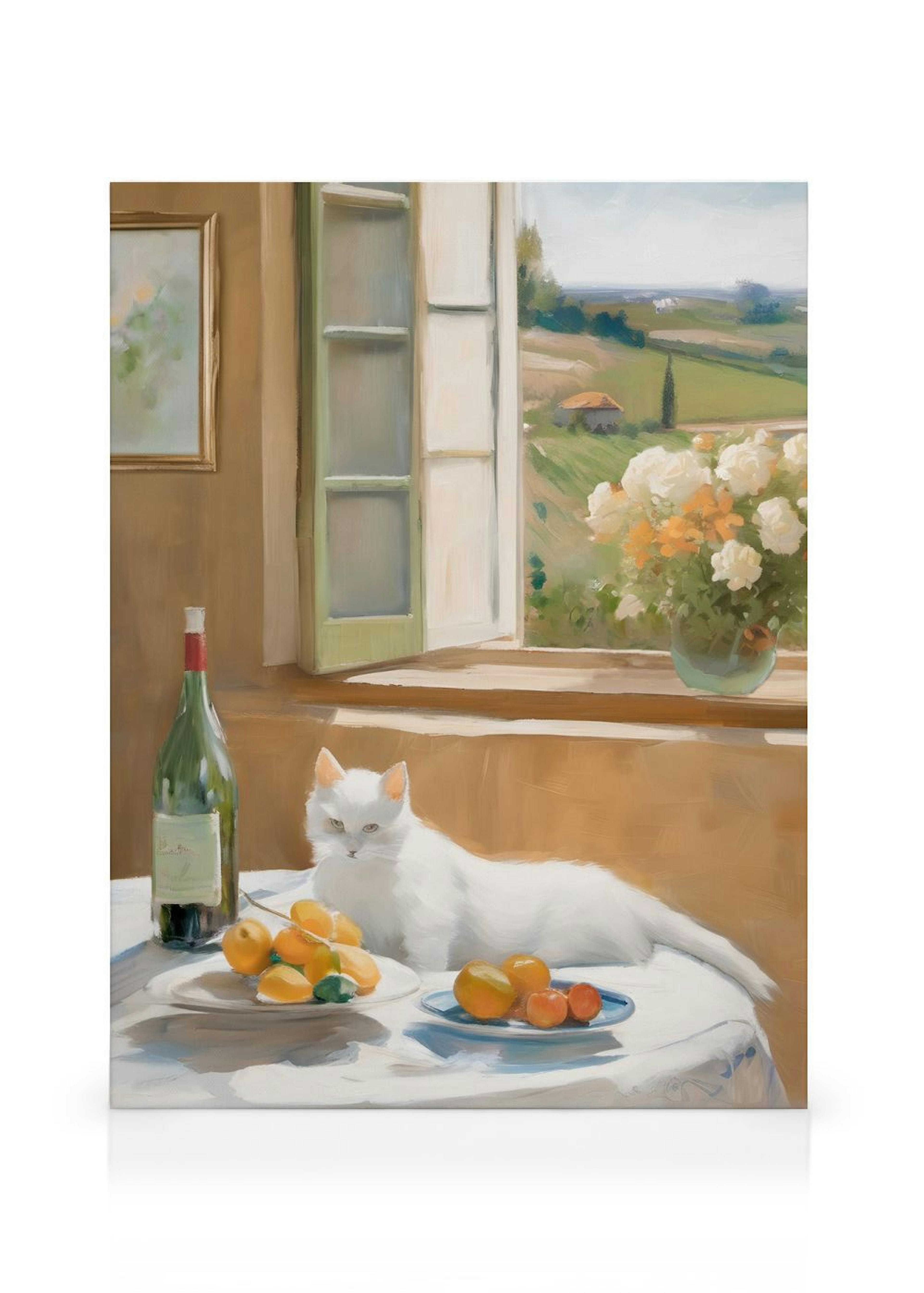 Still Life Cat Canvas