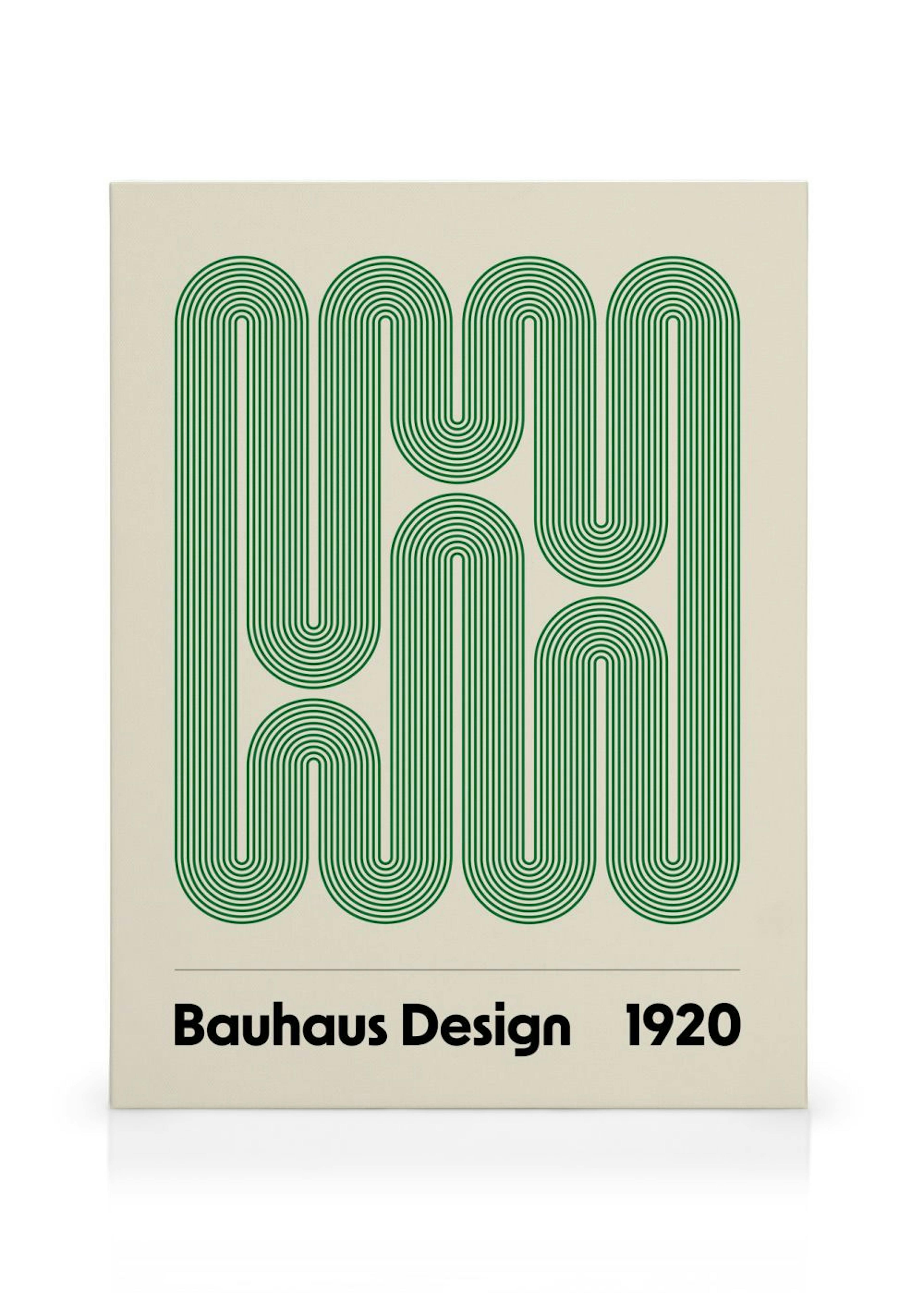 Bauhaus Design Swirls Leinwandbild