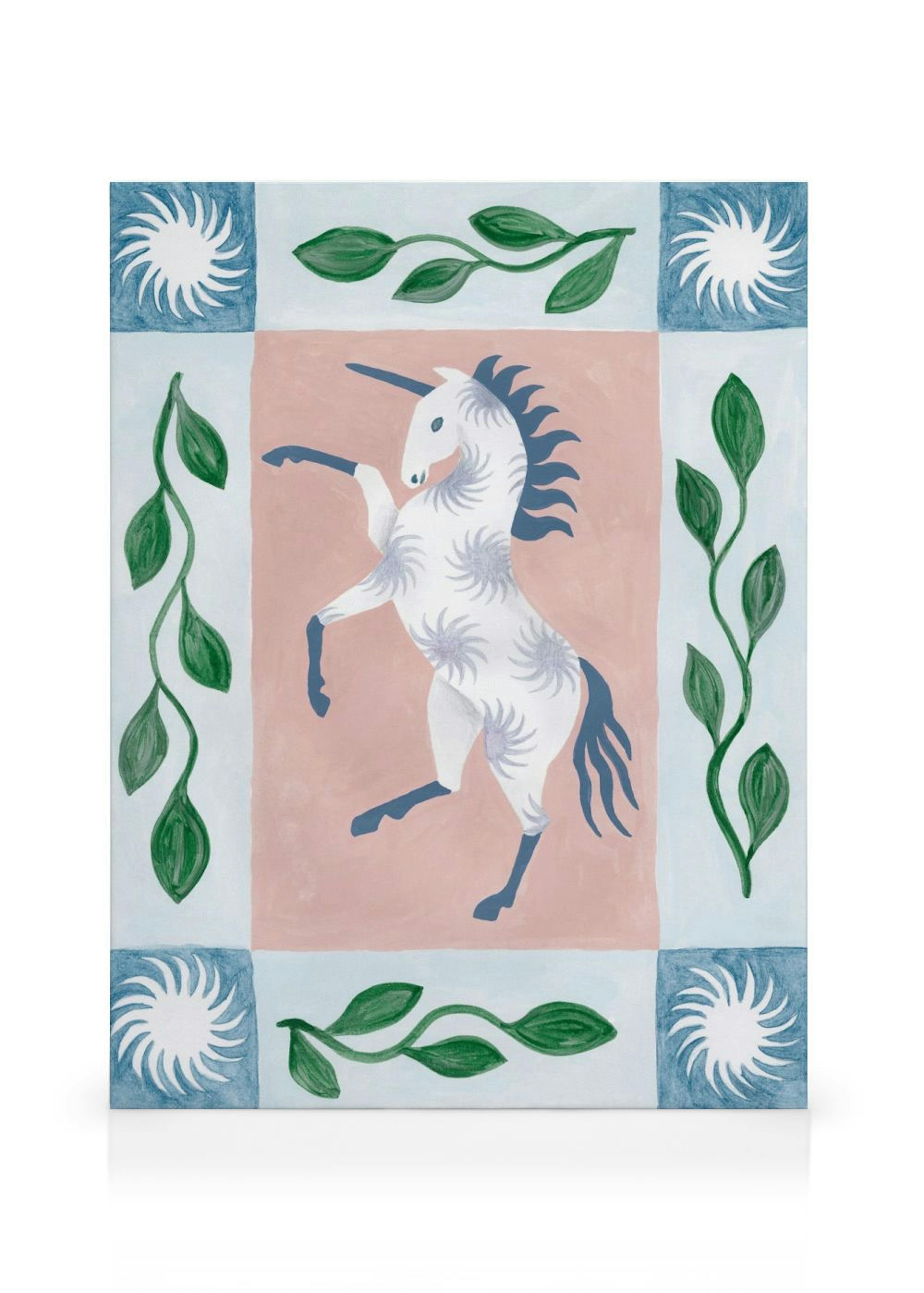Unicorn Dancing Canvas print