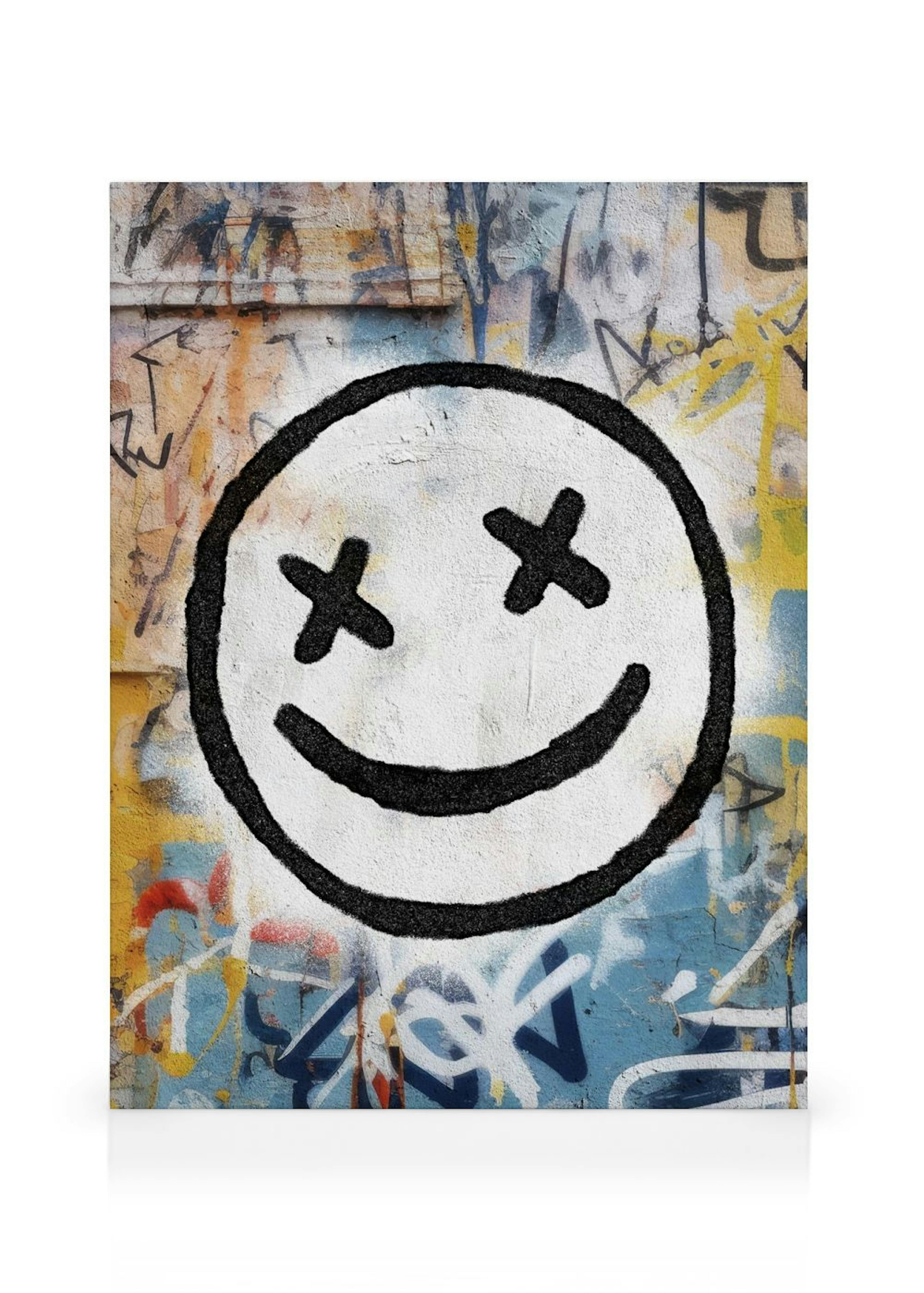 Grafitti Smiley Canvas print