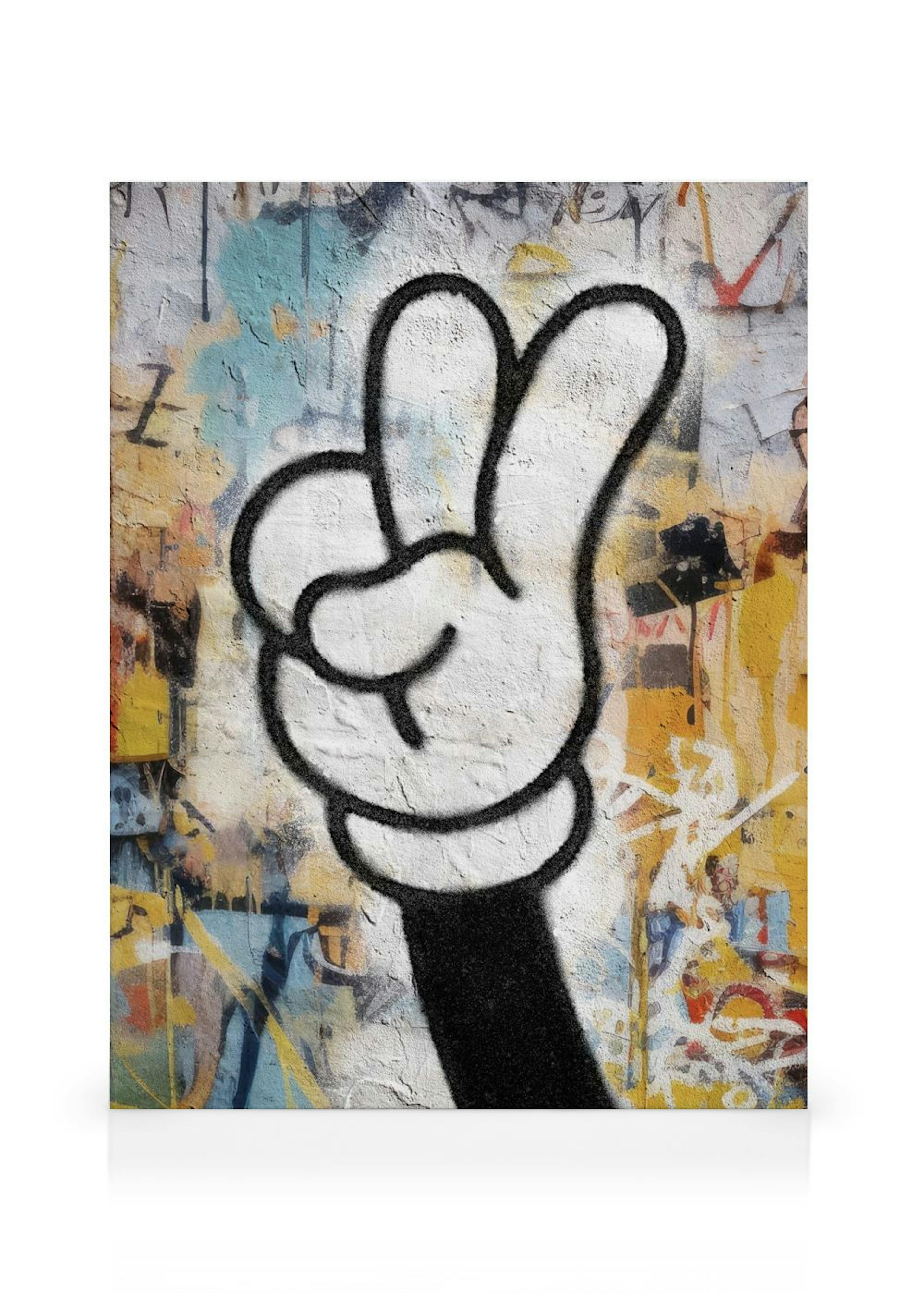 Grafitti Peace Canvas print
