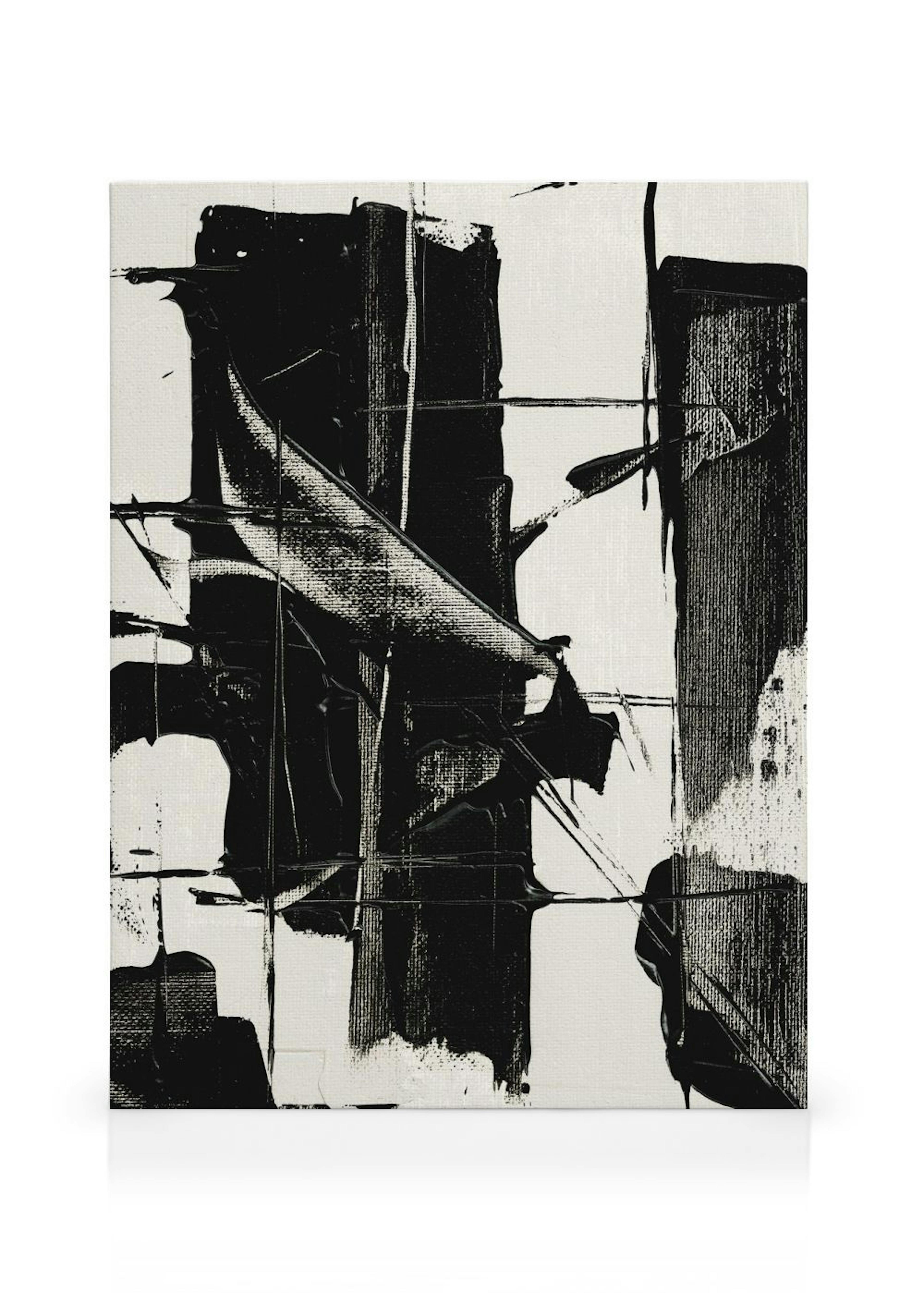 Dramatic Black Canvas print