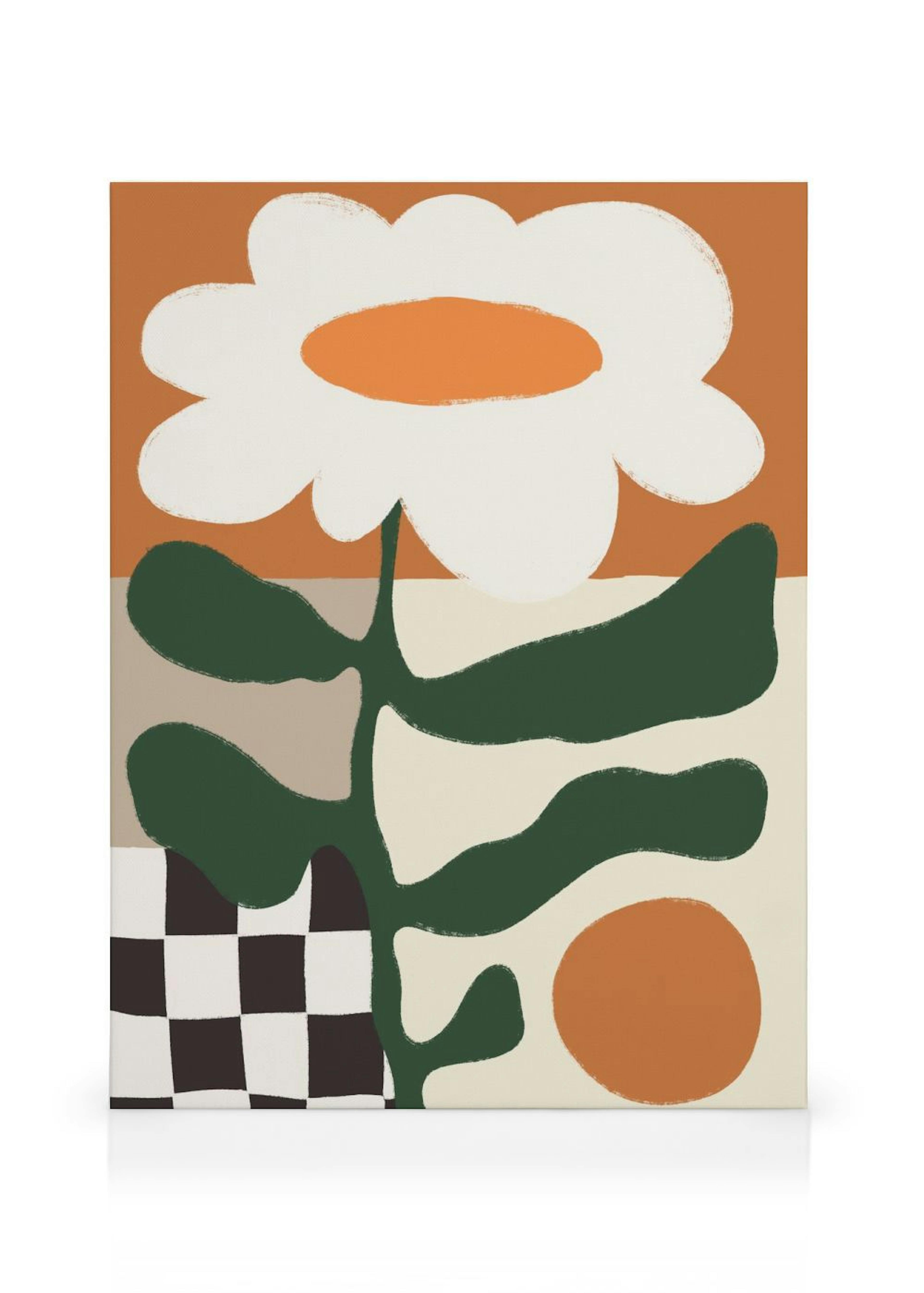 Retro Flower Leinwandbild