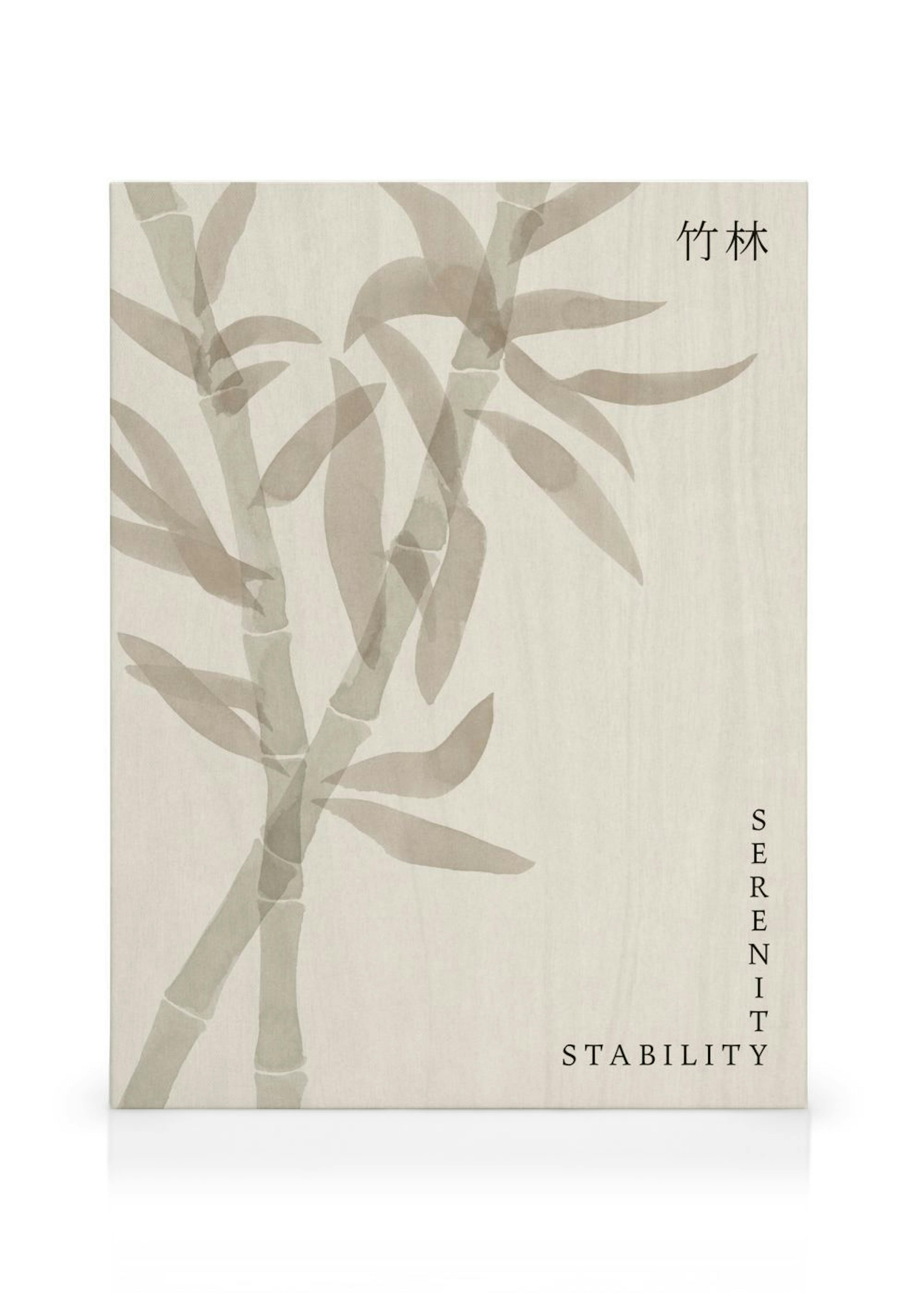 Japandi Bamboo Canvastavla