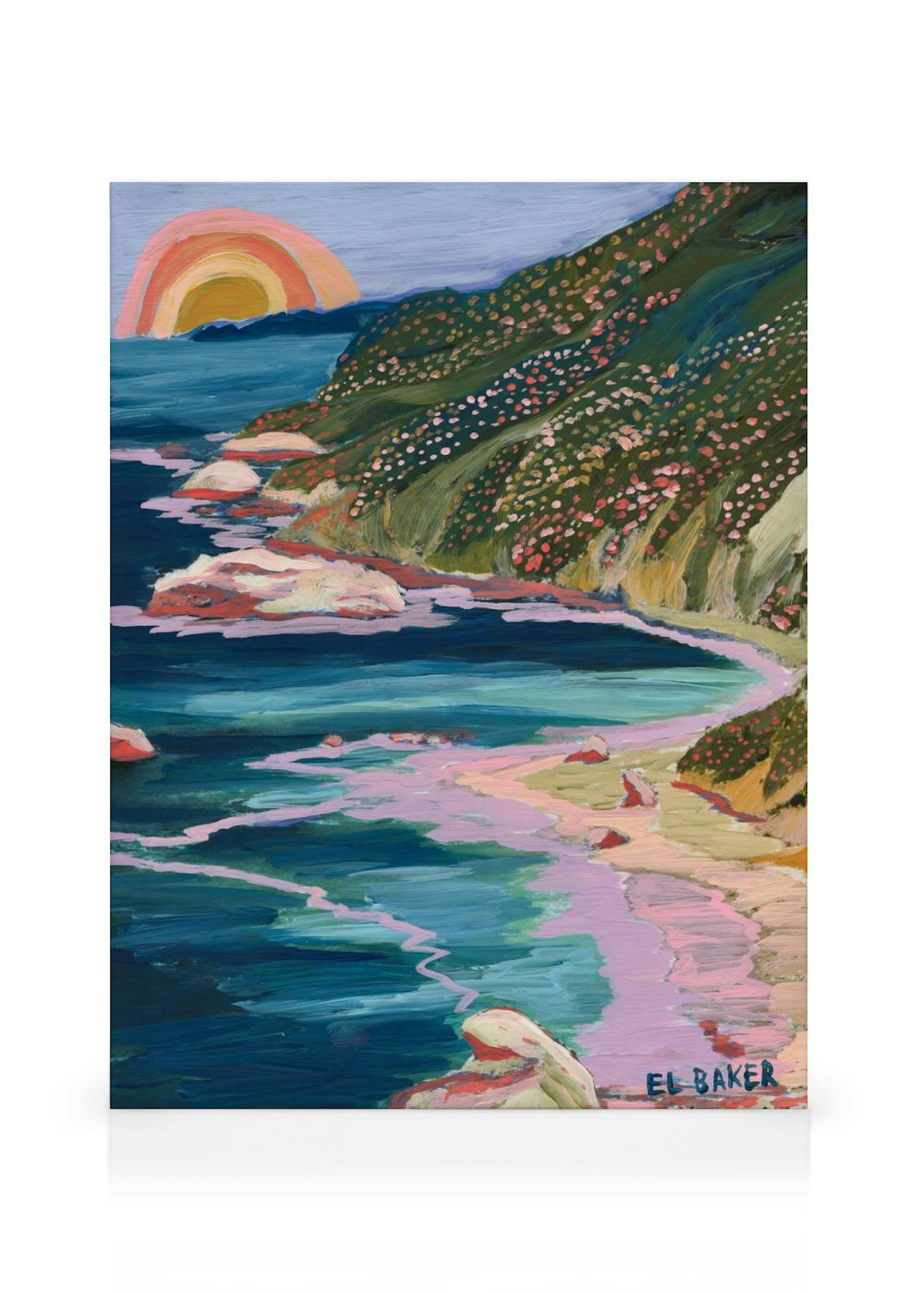 Eleanor Baker - Big Sur Postcard Canvas print