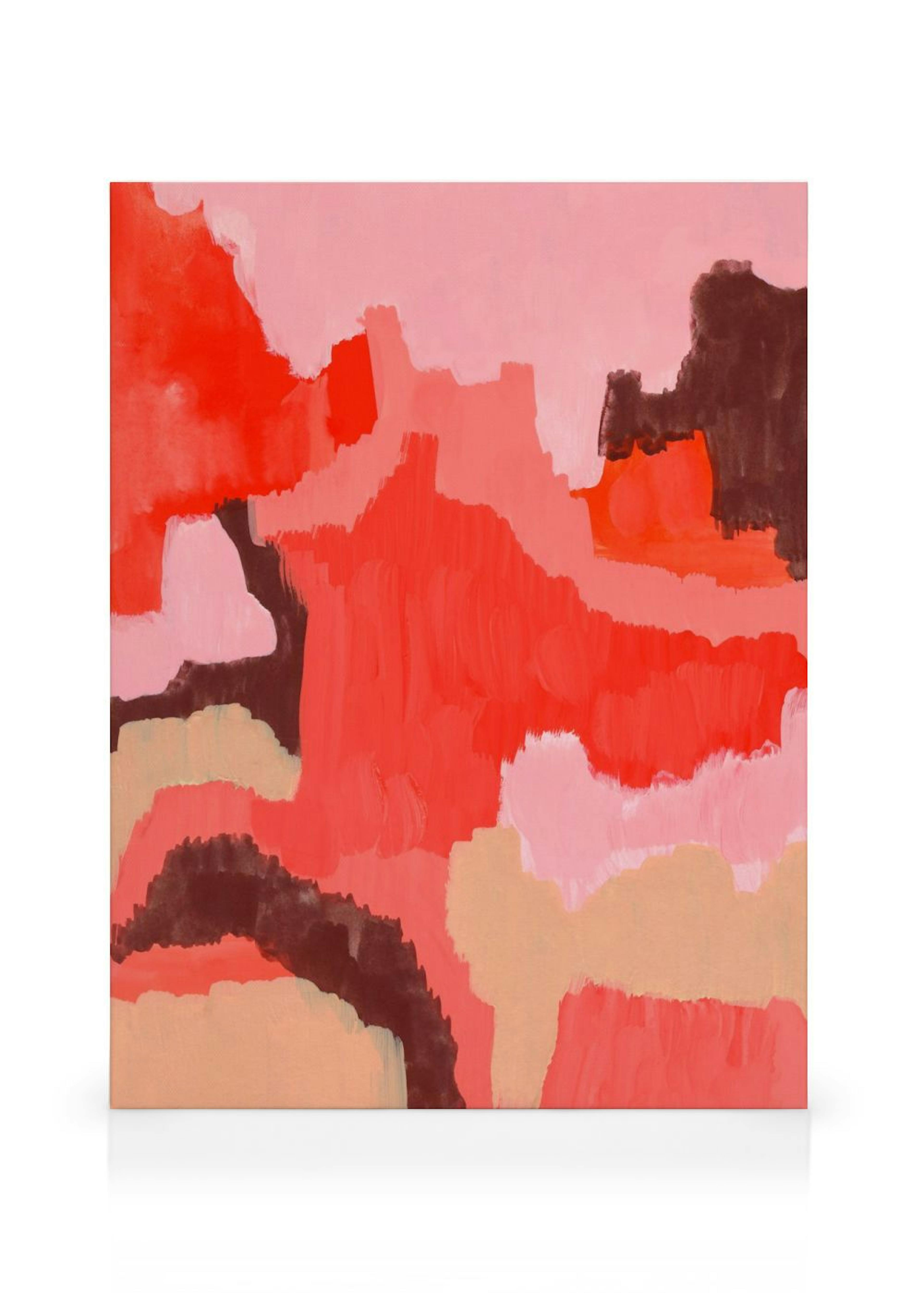 Red Abstract No1 Canvas print