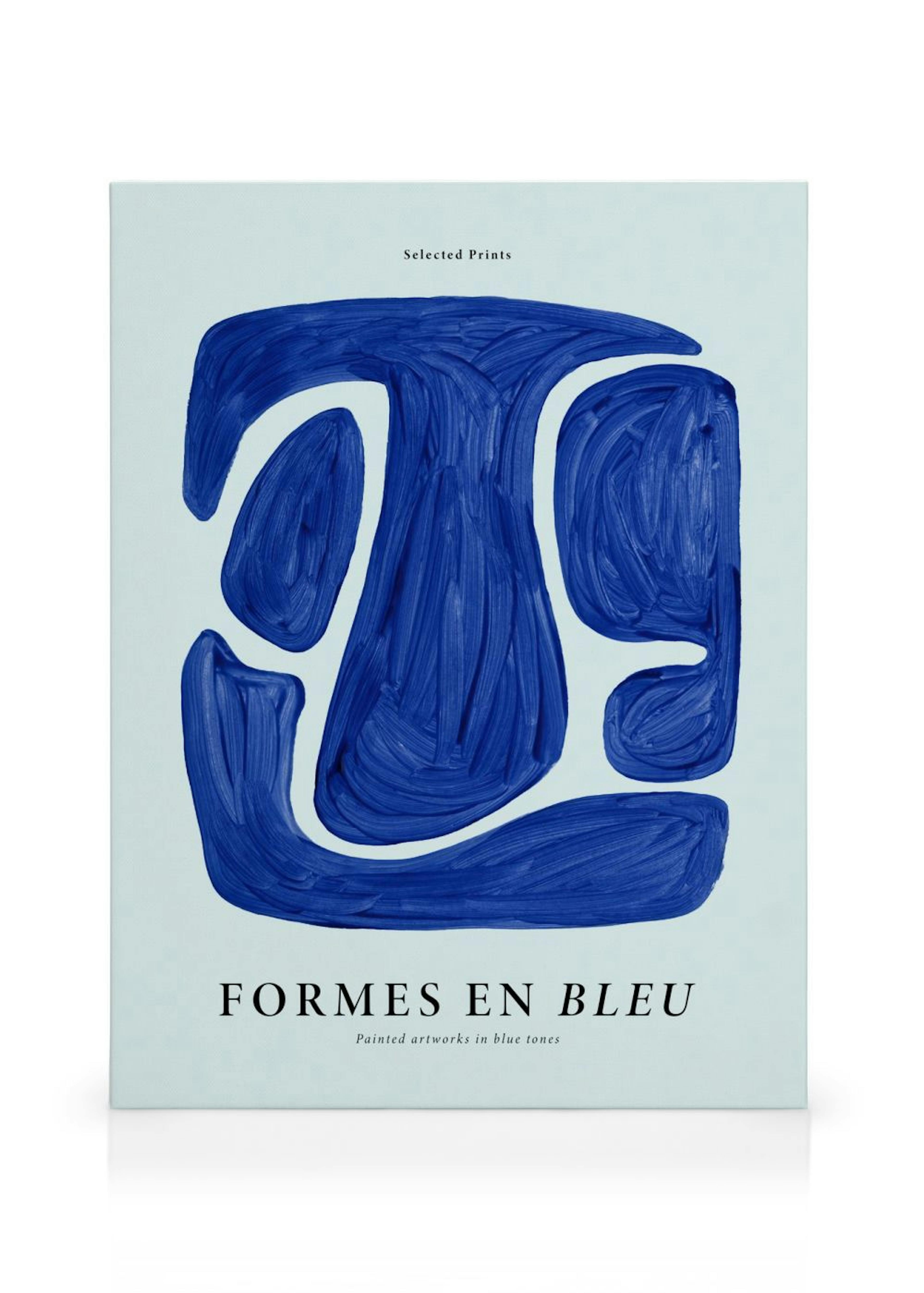 Formes en Bleu No1 Toile