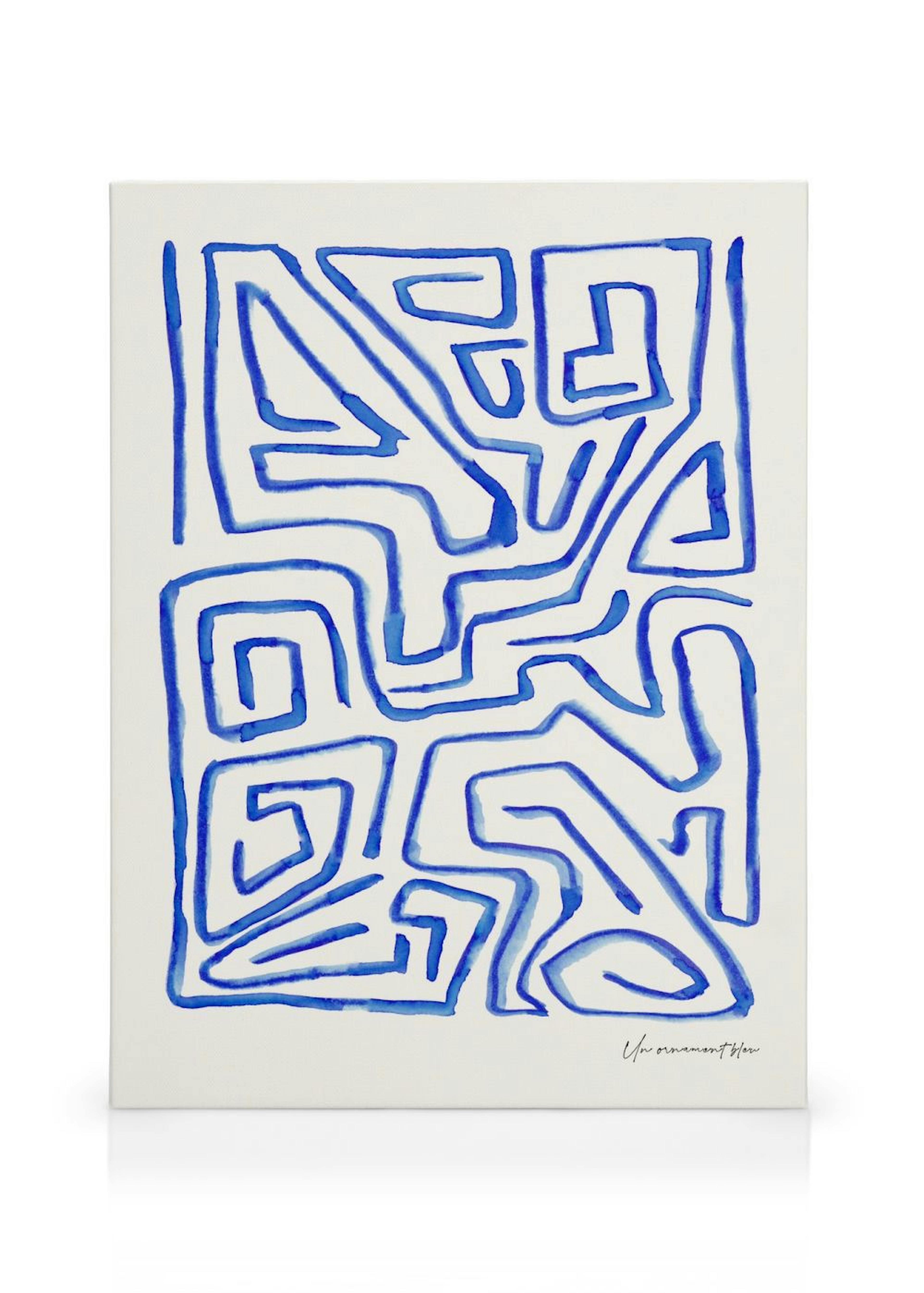 Un Ornament Bleu Leinwandbild