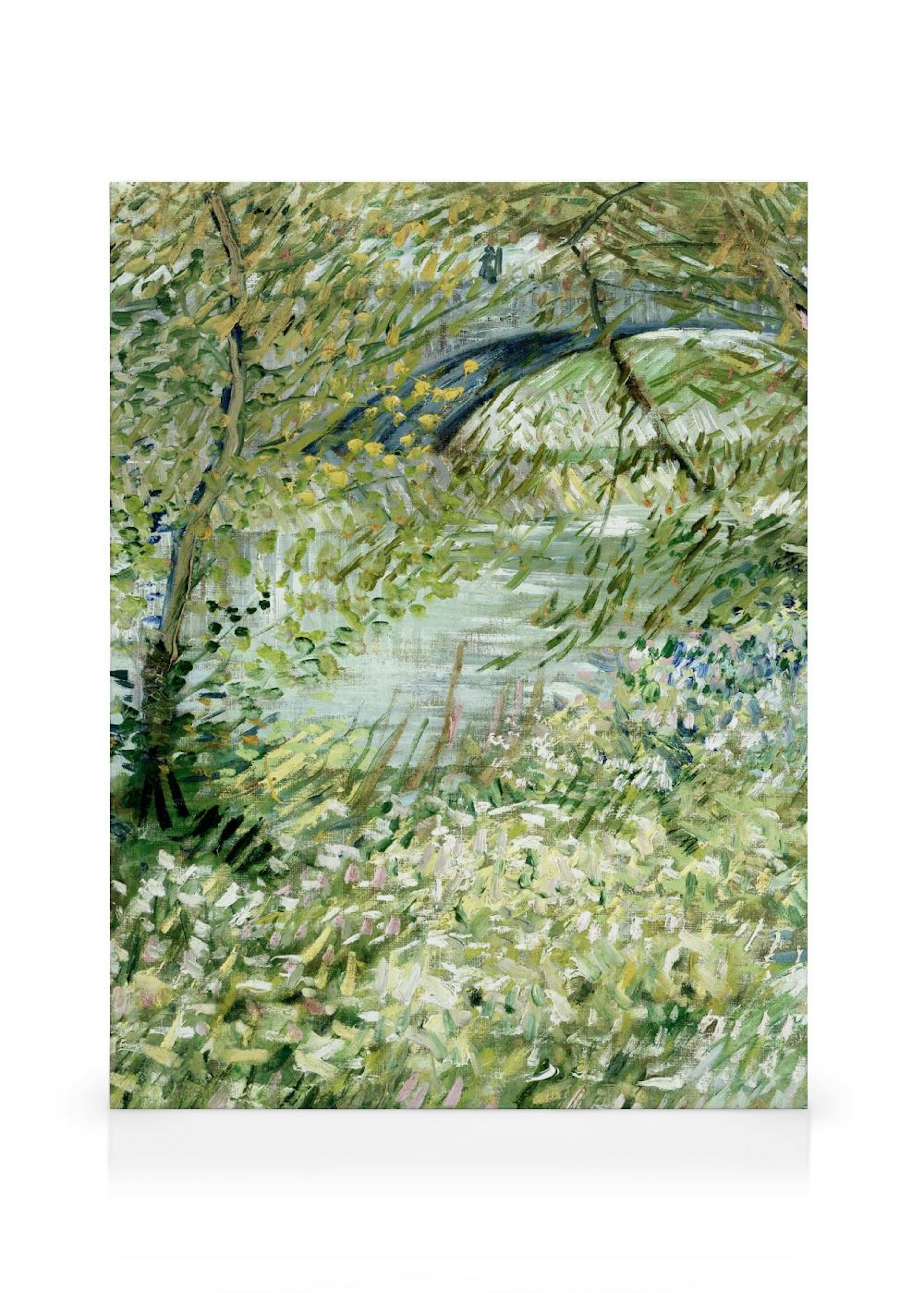 Van Gogh - River Bank in Springtime Canvas