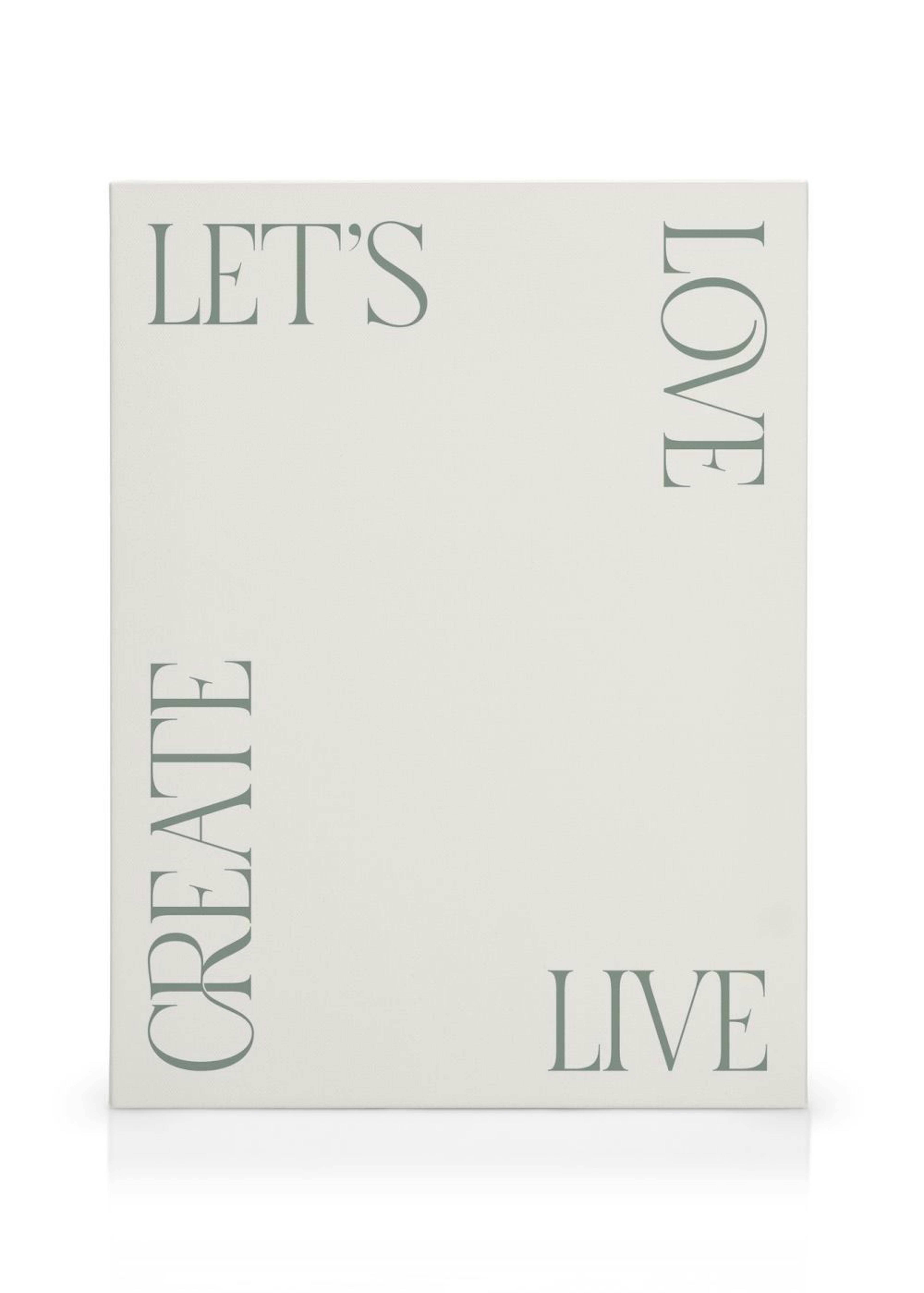 Let's Love Live Create Canvas