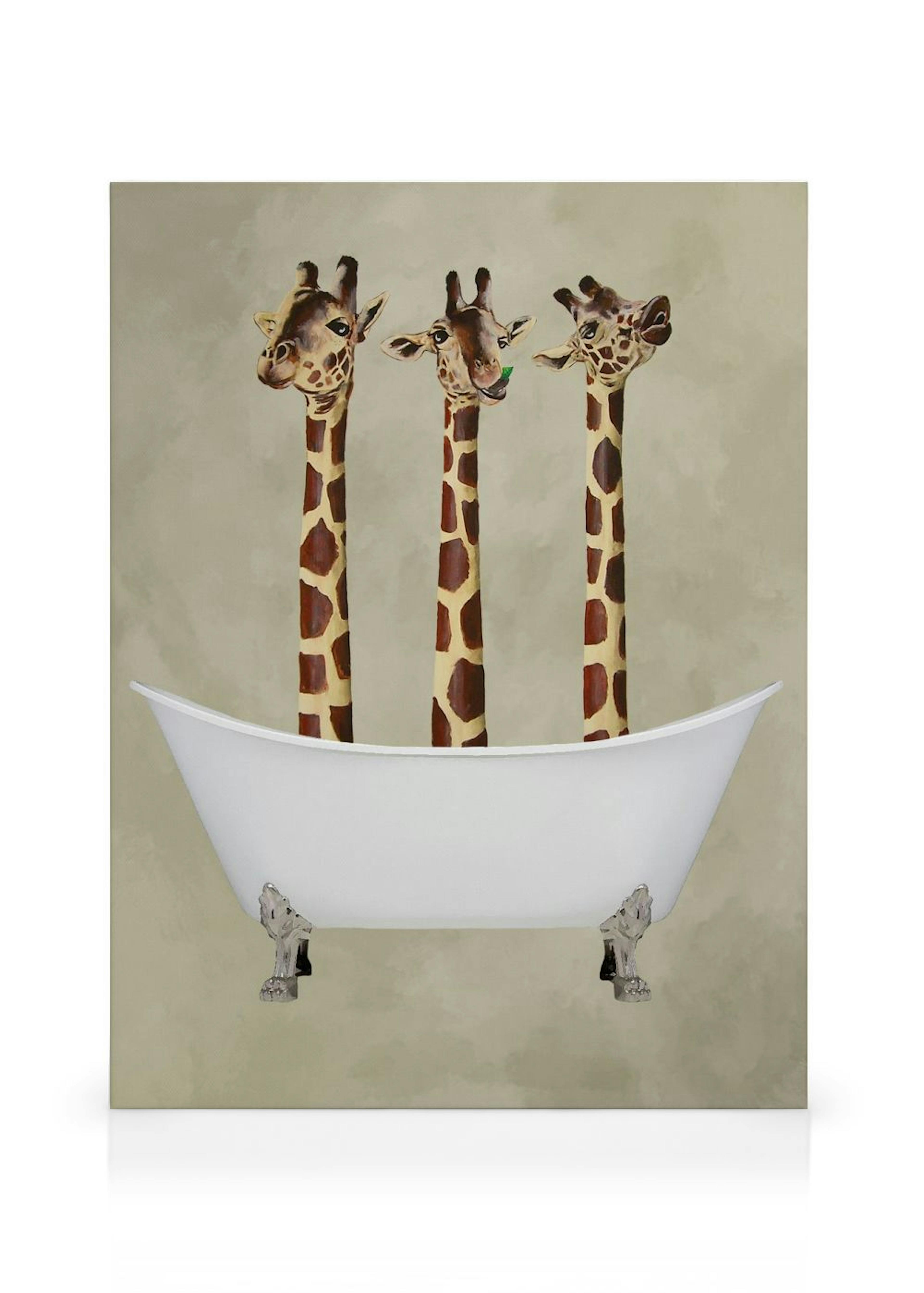 Coco De Paris - Giraffes in Bathtub Lærred