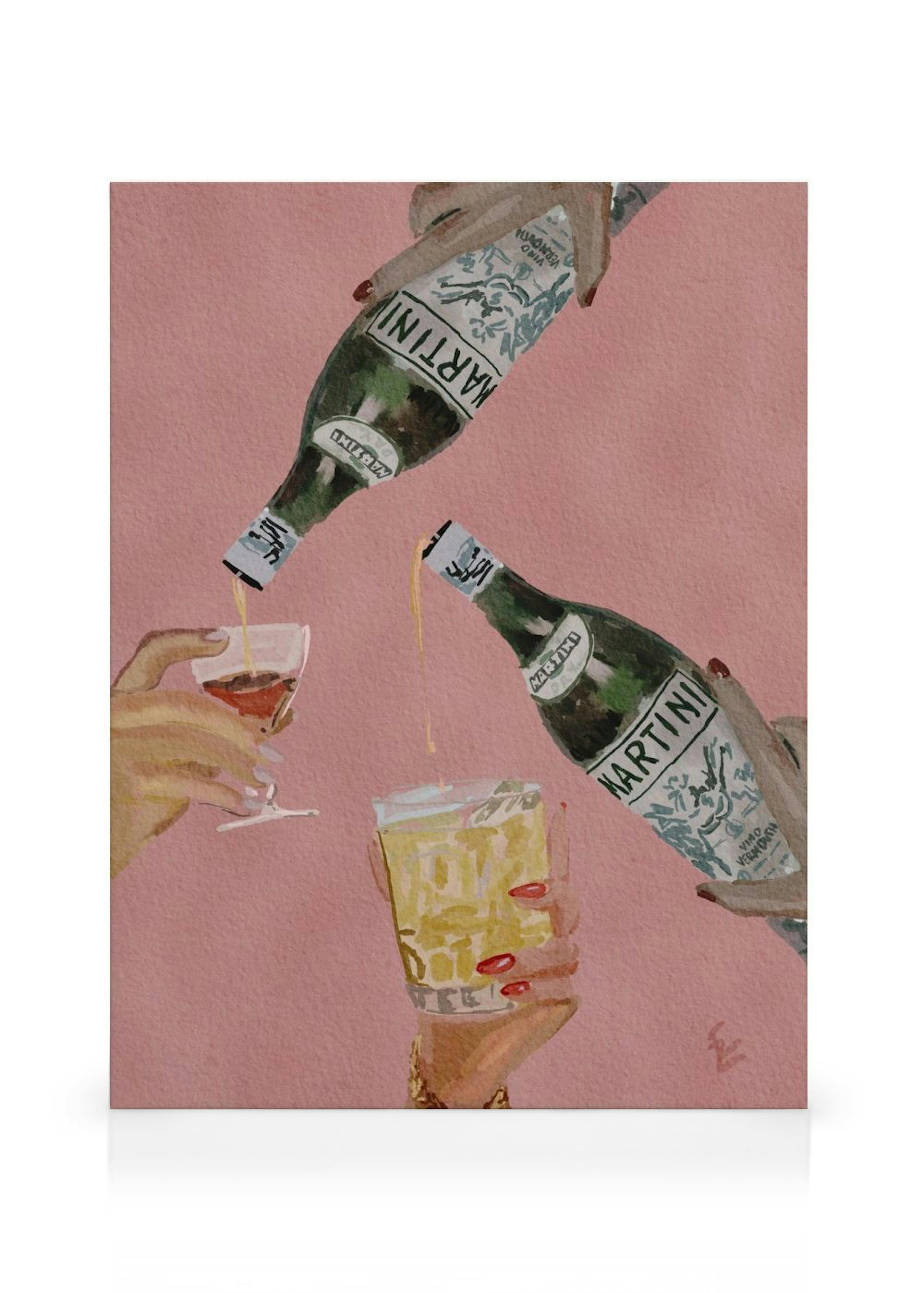 Ekaterina Zagorska - One More Martini Please Canvas print