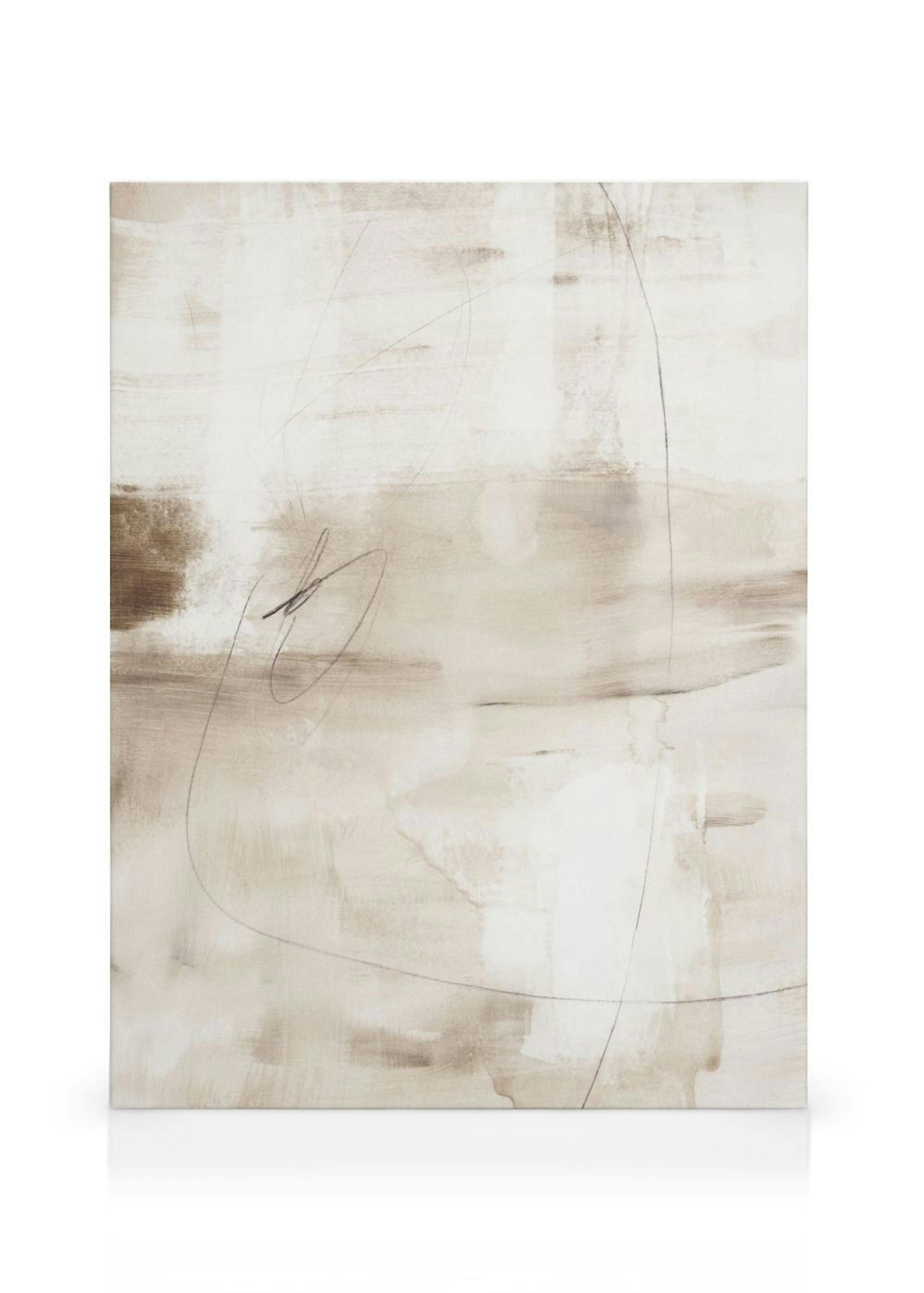 Graphite Touch Abstract No2 Canvas