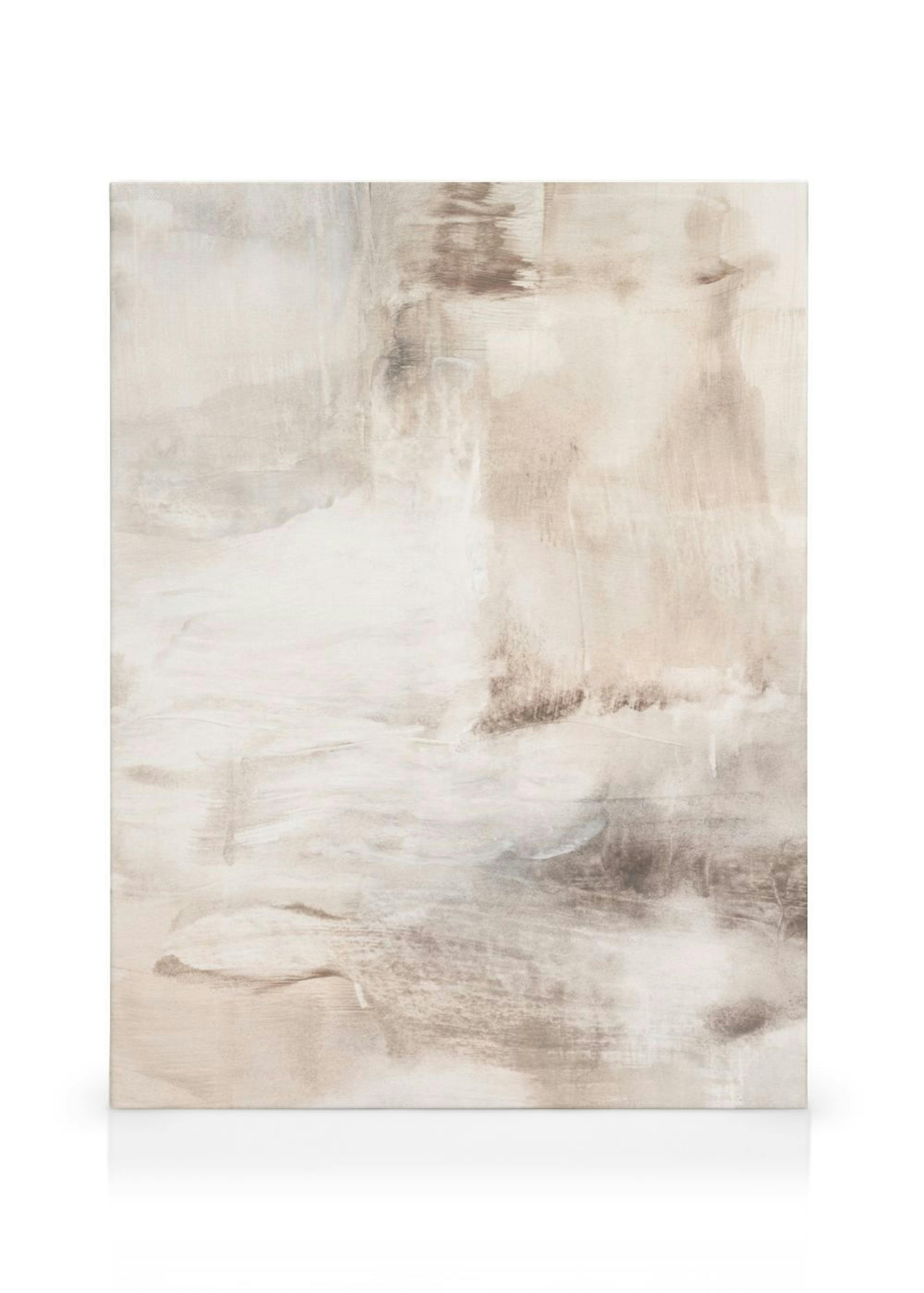 Soft Beige Painting No1 Canvas print