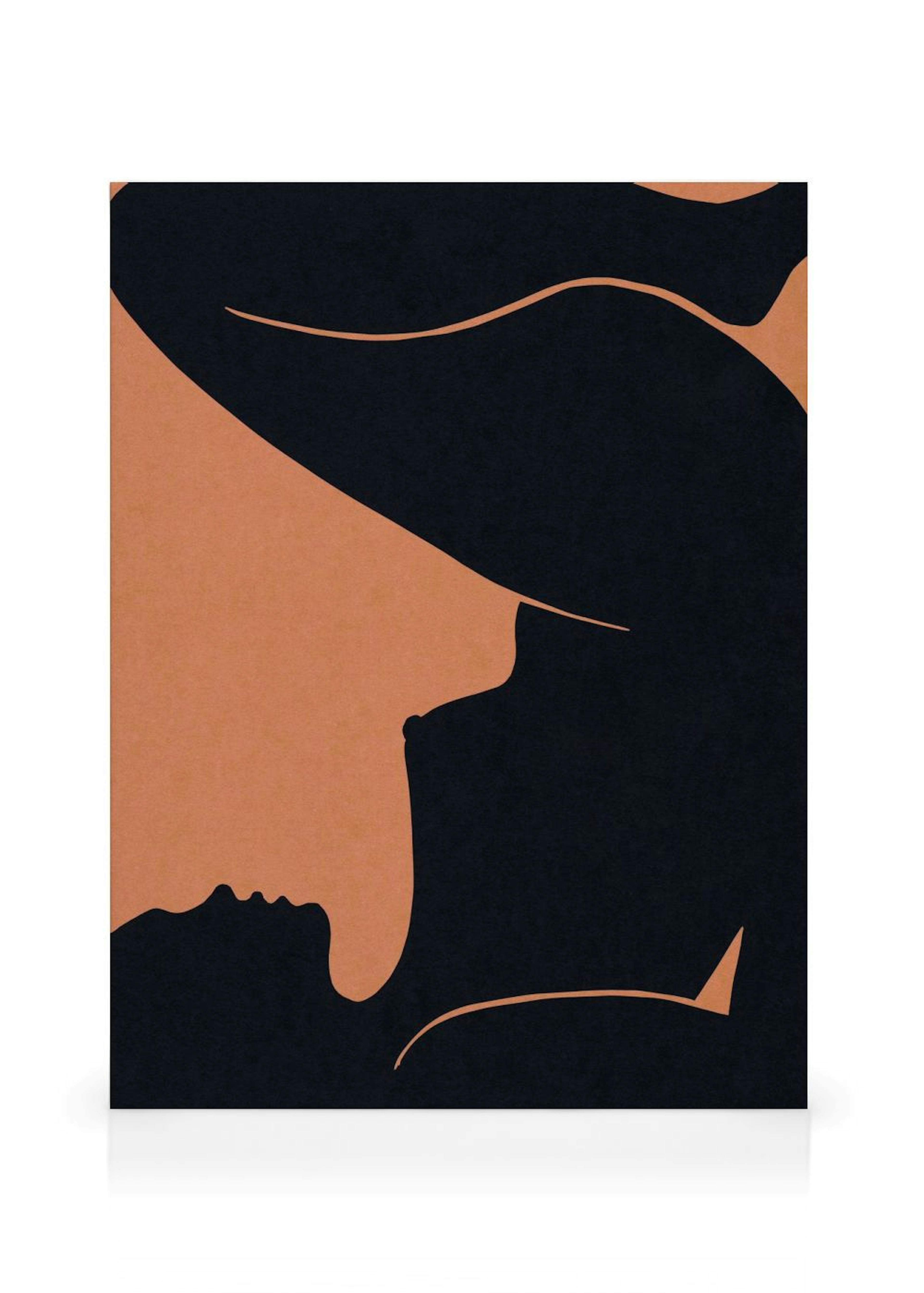 Papercut Woman Leinwandbild